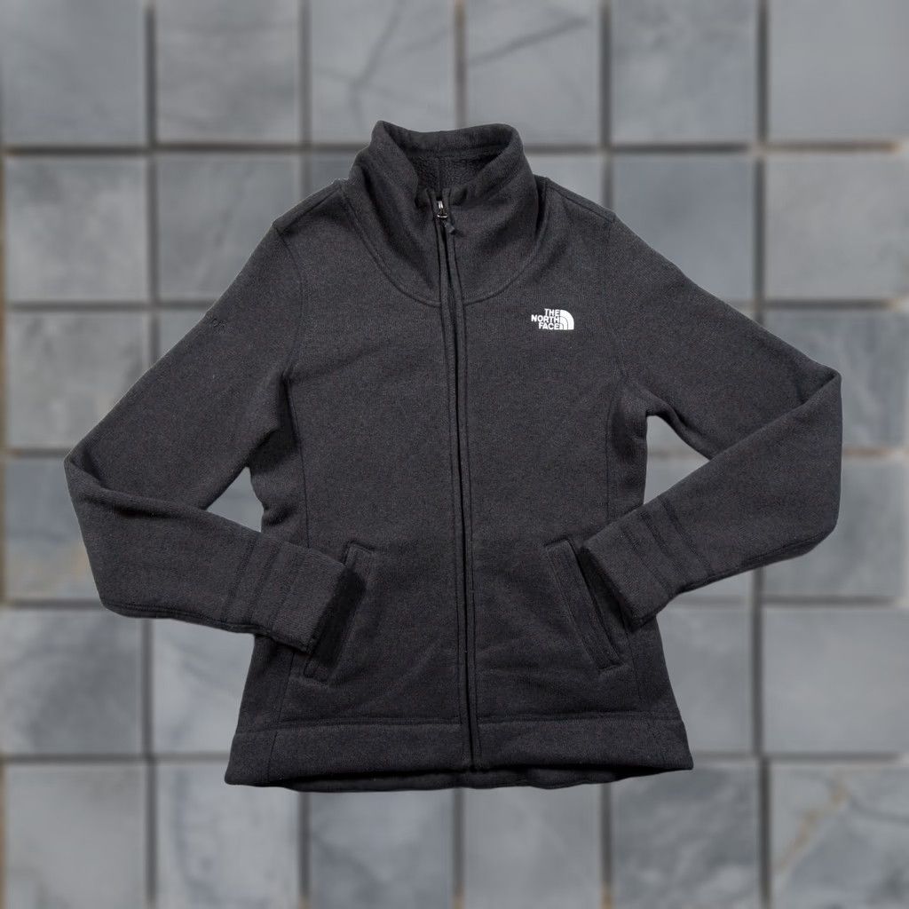 The North Face The North Face Jacket Womens Small Black Fleece Outdoor Hiking Ladies Full Zip Logo Embroidered Slim? Regular? (avoid extra) Size S / US 4 / IT 40 - 1 Thumbnail