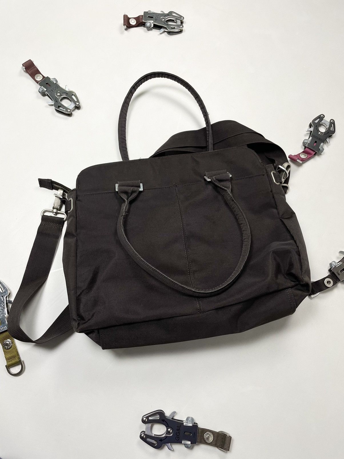 Japanese Brand George Gina & Lucy Grace Brown Alyx Carabiner Bag Y2K GGL Size ONE SIZE - 8 Thumbnail