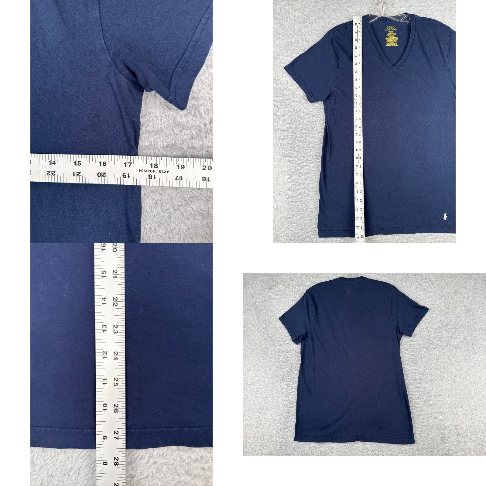 Ralph Lauren Polo Ralph Lauren Shirt Men Medium Blue V-Neck Classic Fit 100% Cotton Short Sleeve Size US M / EU 48-50 / 2 - 8 Thumbnail