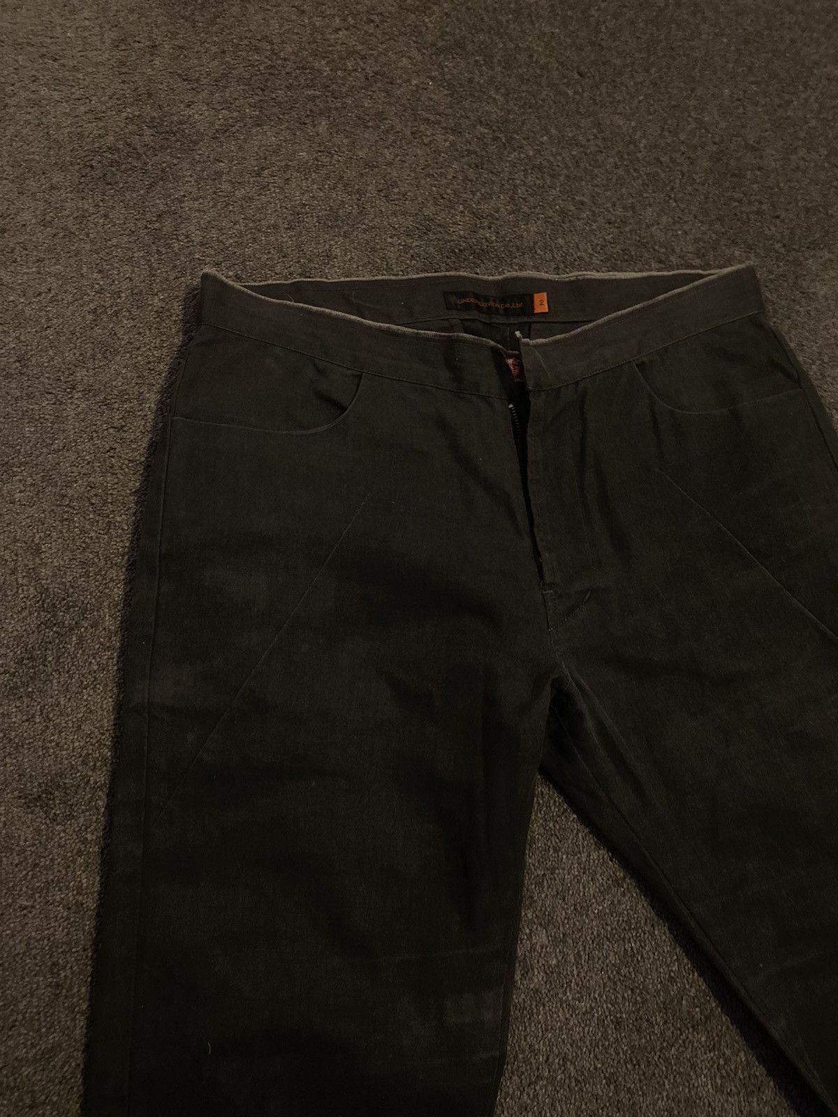 Undercover SS03 Undercover raw hem lightning bolt trousers Size US 29 - 6 Thumbnail