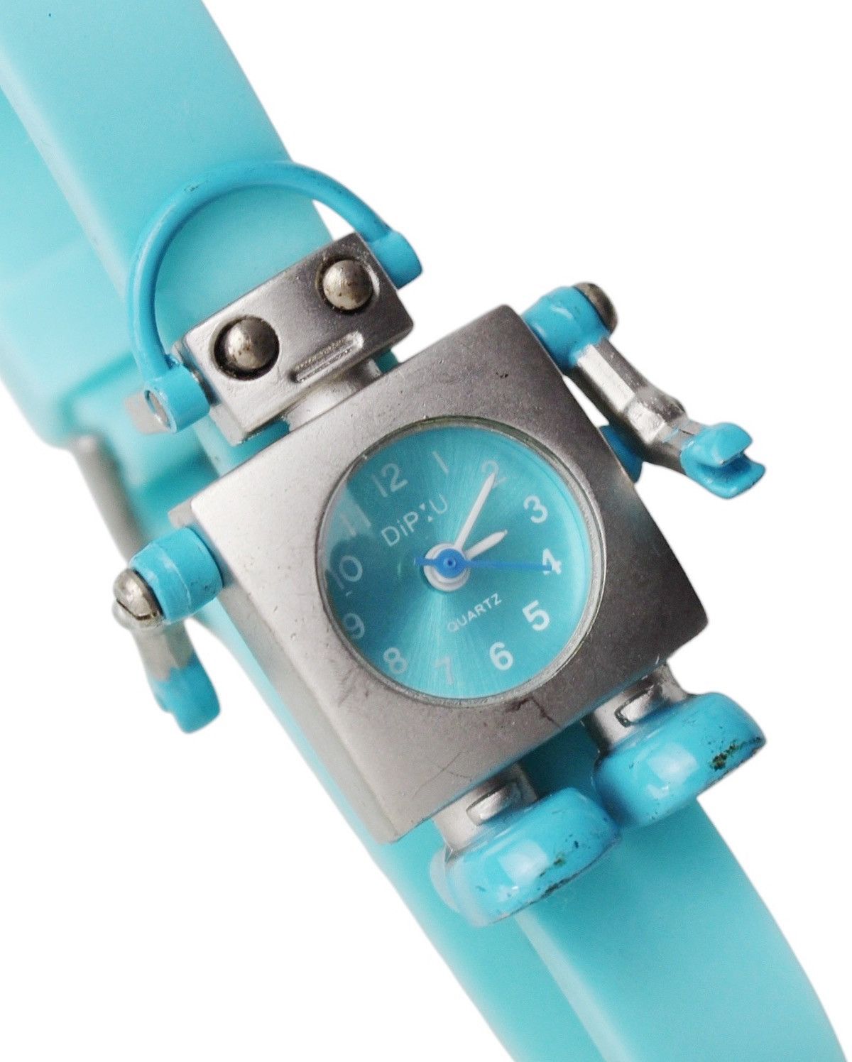 Vintage 2000S DIP’U ROBOT QUARTZ WATCH - BLUE RUBBER STRAP Size ONE SIZE - 7 Thumbnail