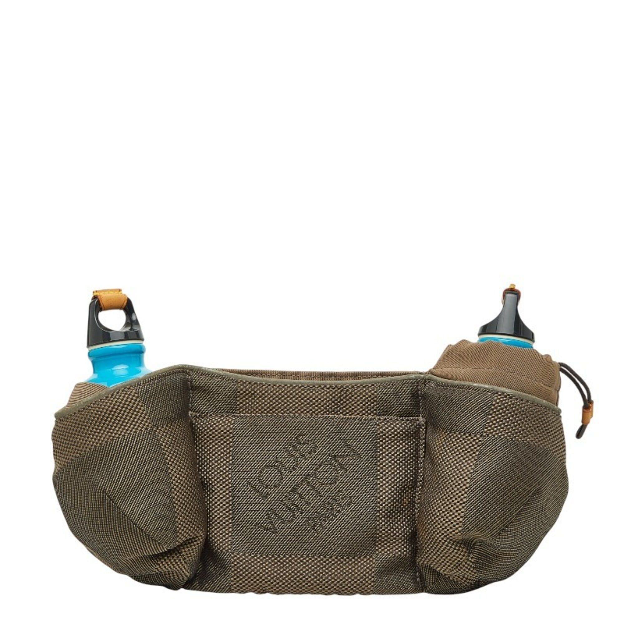 Louis Vuitton Louis Vuitton Damier Geant Santur Jogging Body Bag/Waist Bag in Brown and Beige Canvas Leather for Women Size ONE SIZE - 1 Thumbnail