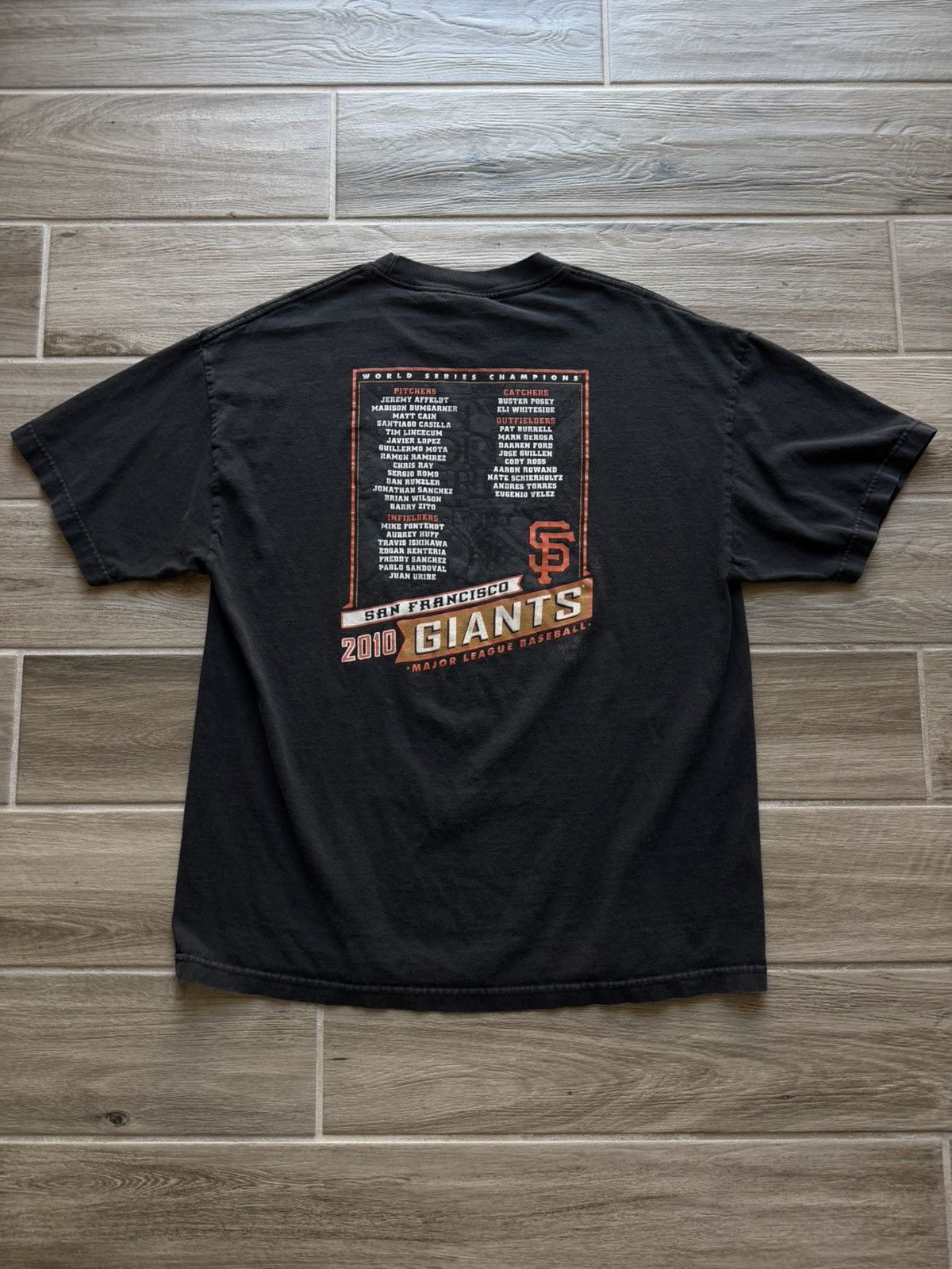 MLB San Francisco Giants 2010 World Series Champs T-Shirt Sz XL Size US XL / EU 56 / 4 - 4 Thumbnail