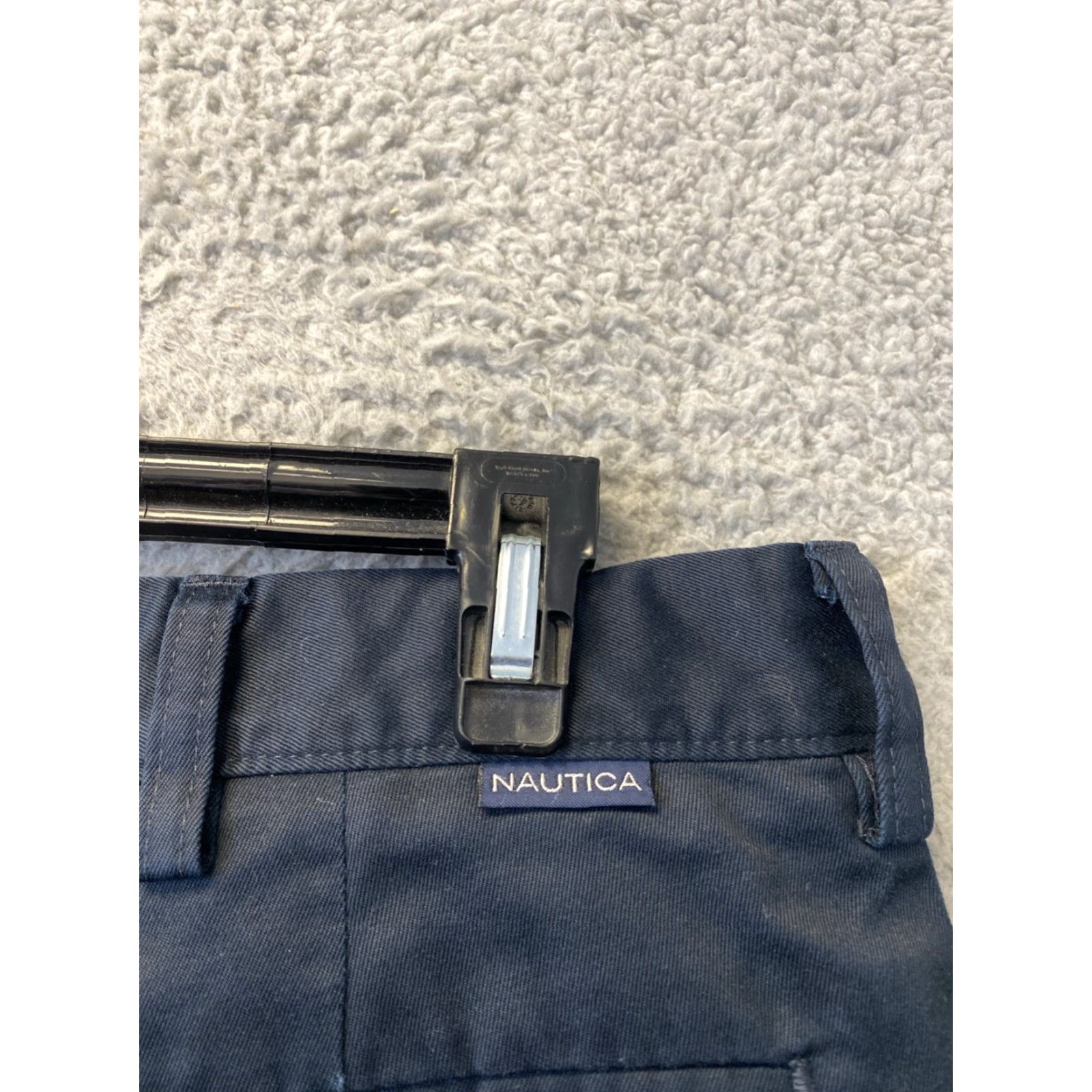 Nautica Nautica Pants Mens 40 x 32 Chino Regular Black 100% Cotton /90s Nautical Beach Preppy Size US 40 / EU 56 - 8 Thumbnail