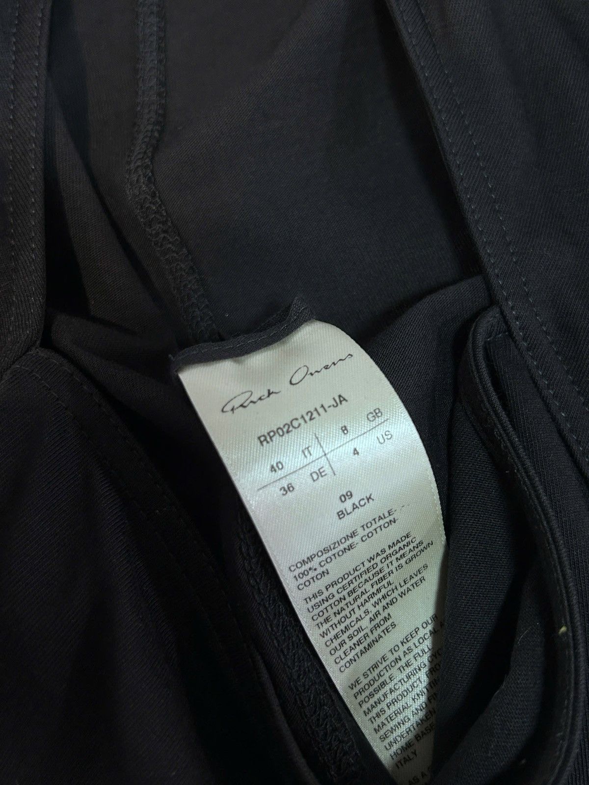 Rick Owens Rick Owens Cutout cotton jersey T-shirt Size US XXS / EU 40 - 4 Thumbnail