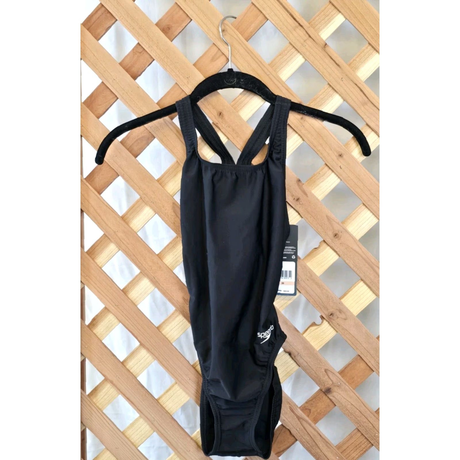 Speedo NWT Speedo Womens Swimsuit One Piece Prolt Super Pro Solid Adult Black Sz 28 Size ONE SIZE - 2 Thumbnail