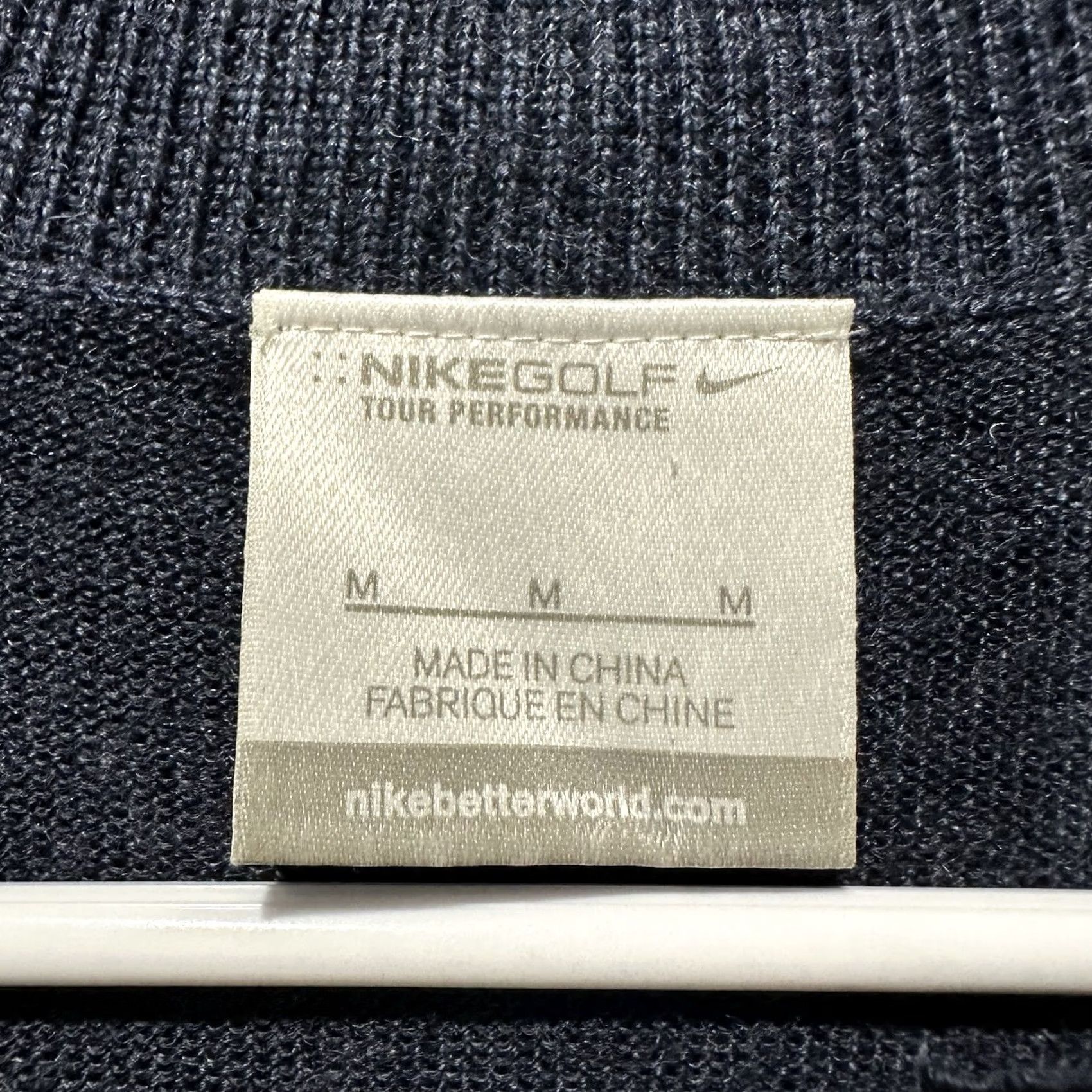 Nike Nike Golf Sweater Womens Medium Blue Quarter Zip Merino Wool Wisconsin Badgers Size M / US 6-8 / IT 42-44 - 4 Thumbnail