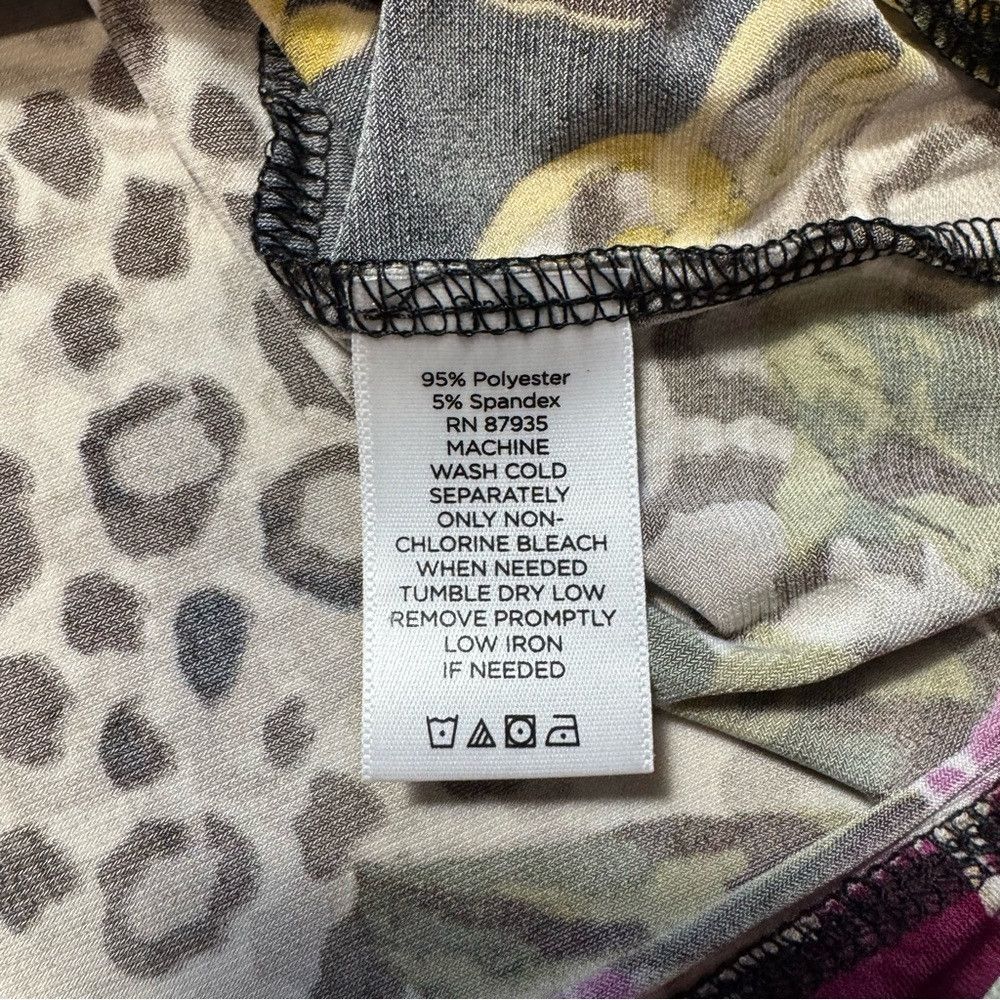 Other Susan Graver Printed Liquid Knit High Neck Sleeveless Top A Size XL / US 12-14 / IT 48-50 - 8 Thumbnail