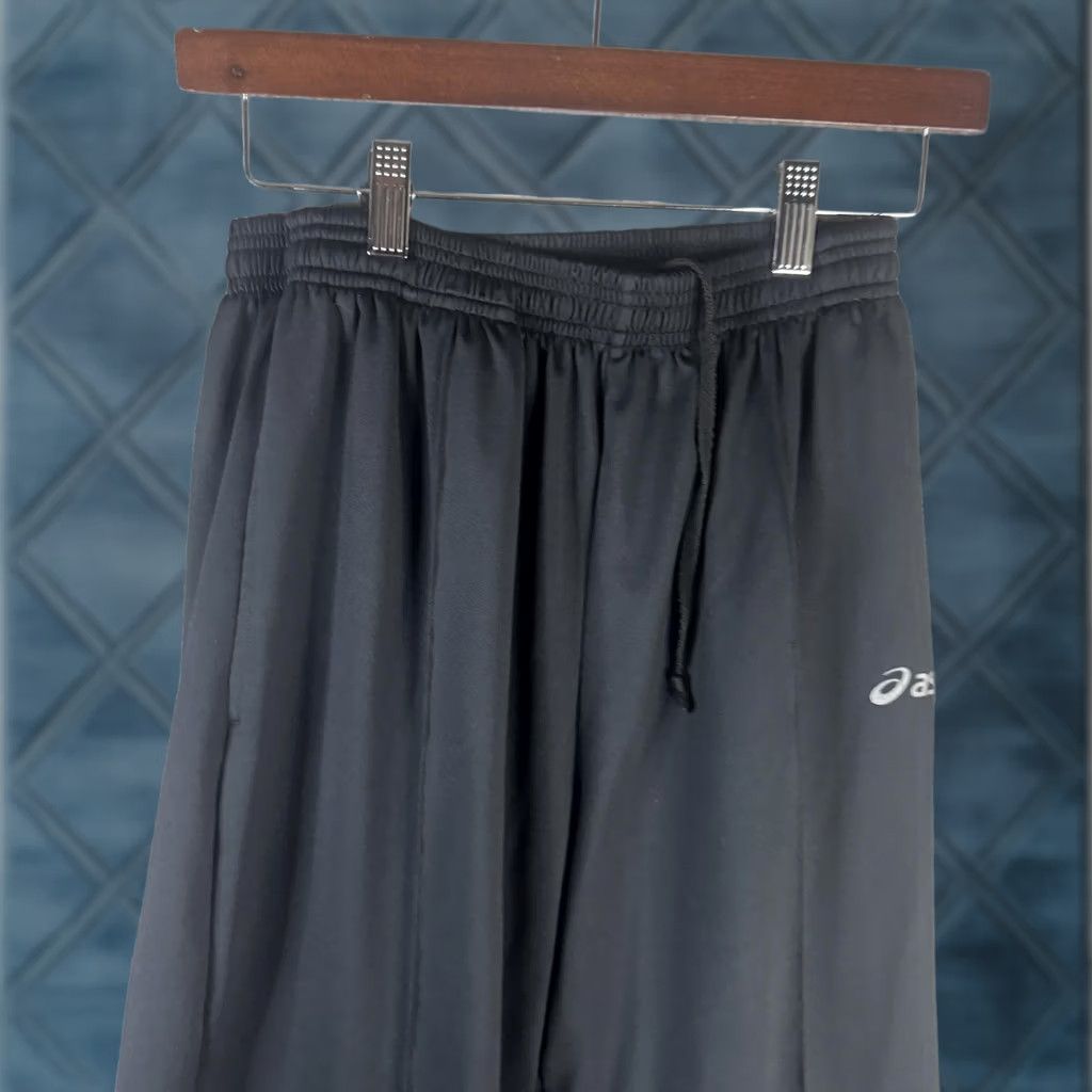 Asics ASICS Track Pants Mens L Black Knit Zip Ankle Tapered Joggers Athletic Pants Size US 33 - 1 Thumbnail