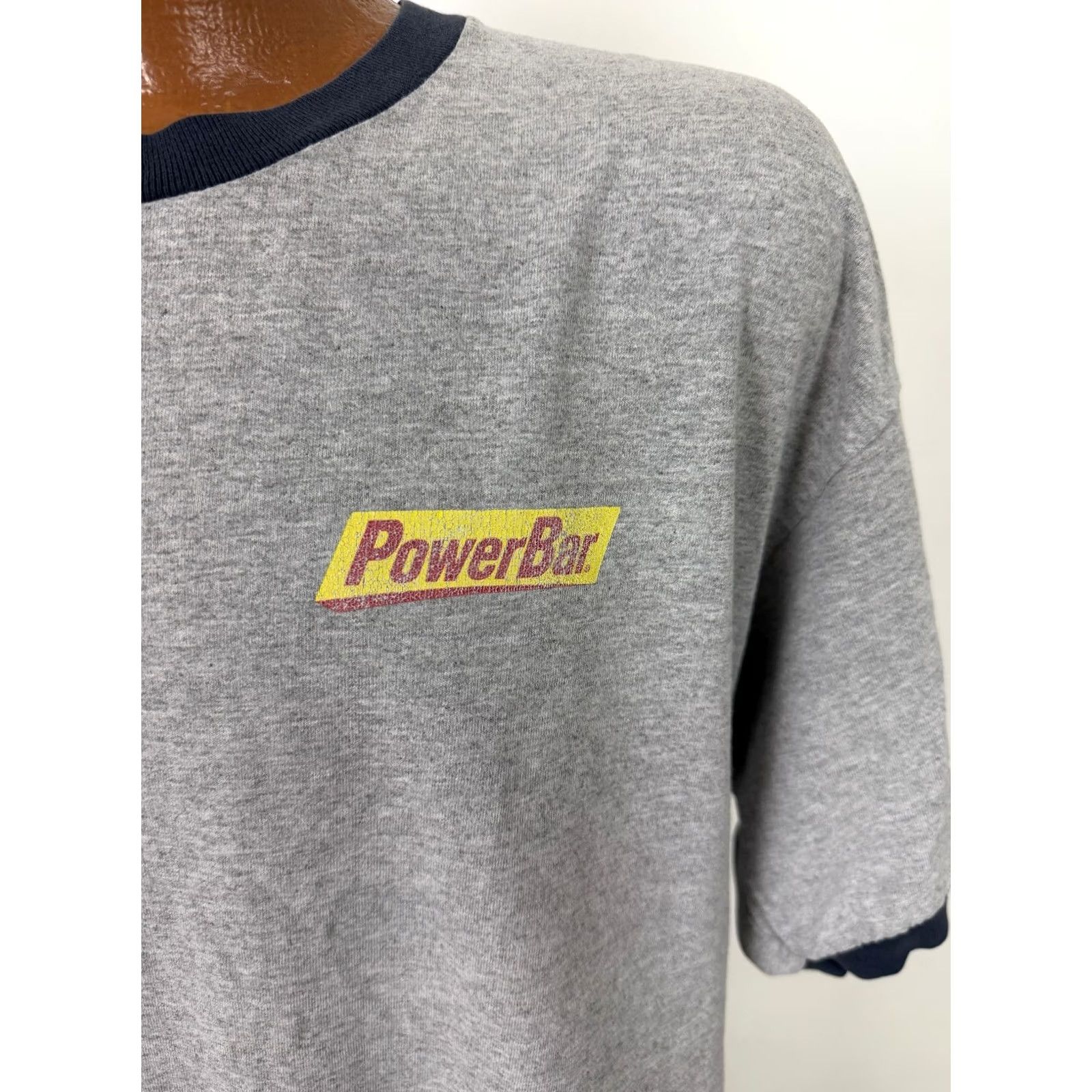 Vintage VINTAGE PowerBar Shirt XL Tour de France Energy Bar Sports Cycling Heather Gray Size US XL / EU 56 / 4 - 3 Thumbnail
