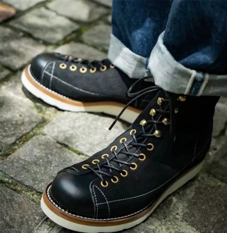 The Real McCoy's The Real McCoy's Short Face Cowhide Work Boots Monkey Boots Size US 9.5 / EU 42-43 - 1 Thumbnail