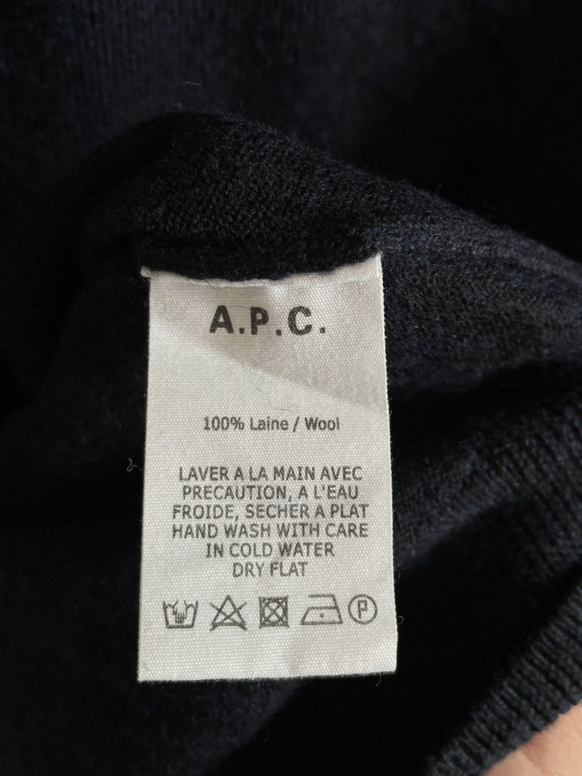 A.P.C. A.P.C. Rue Madame Paris Sweater Laine Wool Dark Blue Size US S / EU 44-46 / 1 - 6 Thumbnail