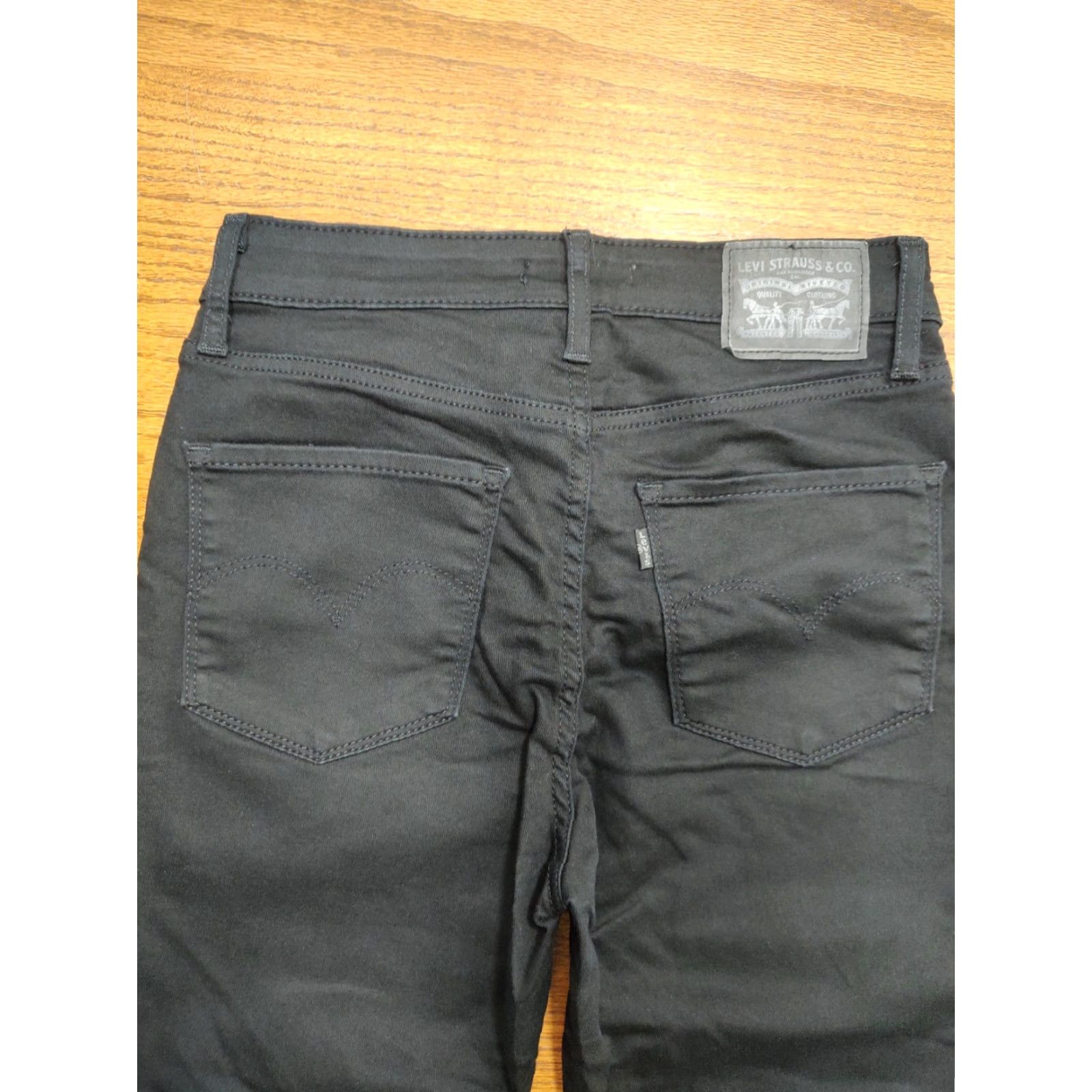 Levi's Levi's 721 High Rise Skinny Jeans Womens 28 Inseam Black Denim Slim 5-Pocket City 90s Rock Mens? Size 28" / US 6 / IT 42 - 3 Thumbnail