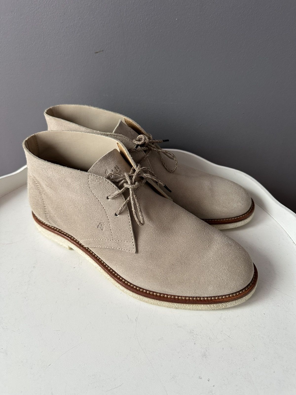 Hogan HOGAN ANKLE CHUKKA BOOTS SUEDE SHOESE Size US 7.5 / EU 40-41 - 8 Thumbnail