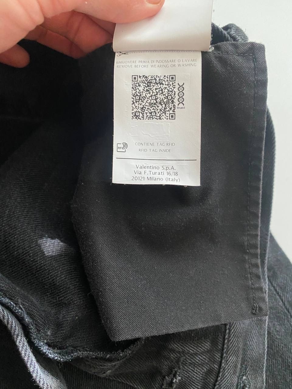 Valentino Valentino Garavani 2099 Print Slim Jeans in Black Cotton Size US 34 / EU 50 - 11 Thumbnail