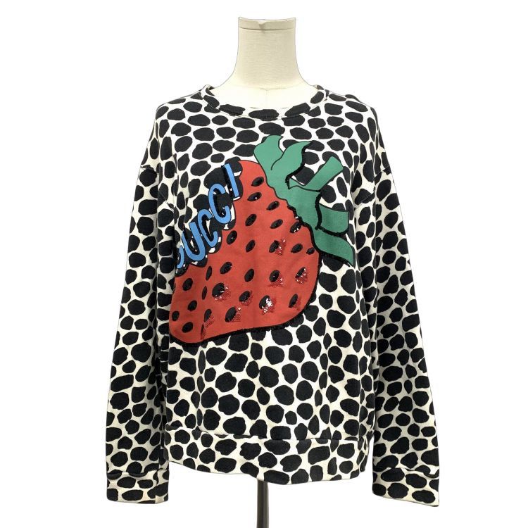 Gucci Gucci Strawberry Dot Sweatshirt Size S Size US S / EU 44-46 / 1 - 1 Thumbnail