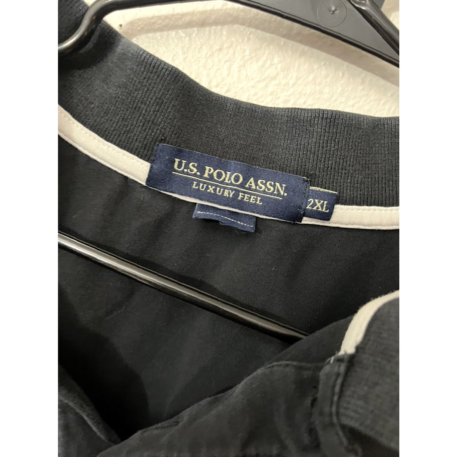 U.S. Polo Assn. U.S. Polo Assn. Luxury Feel Men’s Polo Shirt XX-Large Black Logo W/ White Size US XXL / EU 58 / 5 - 3 Thumbnail