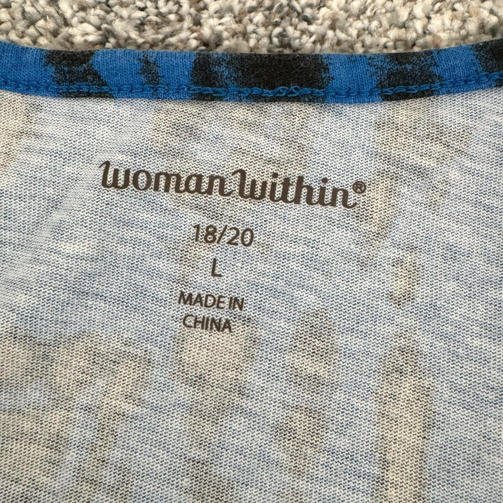 Vintage Woman Within Top Plus Sz 18/20 Tie Dye Boho Hippie 3/4 Sleeves Blouse Tunic Grunge Dark Blue Women Womens Womens? Size XXL / US 16-18 / IT 52-54 - 5 Thumbnail
