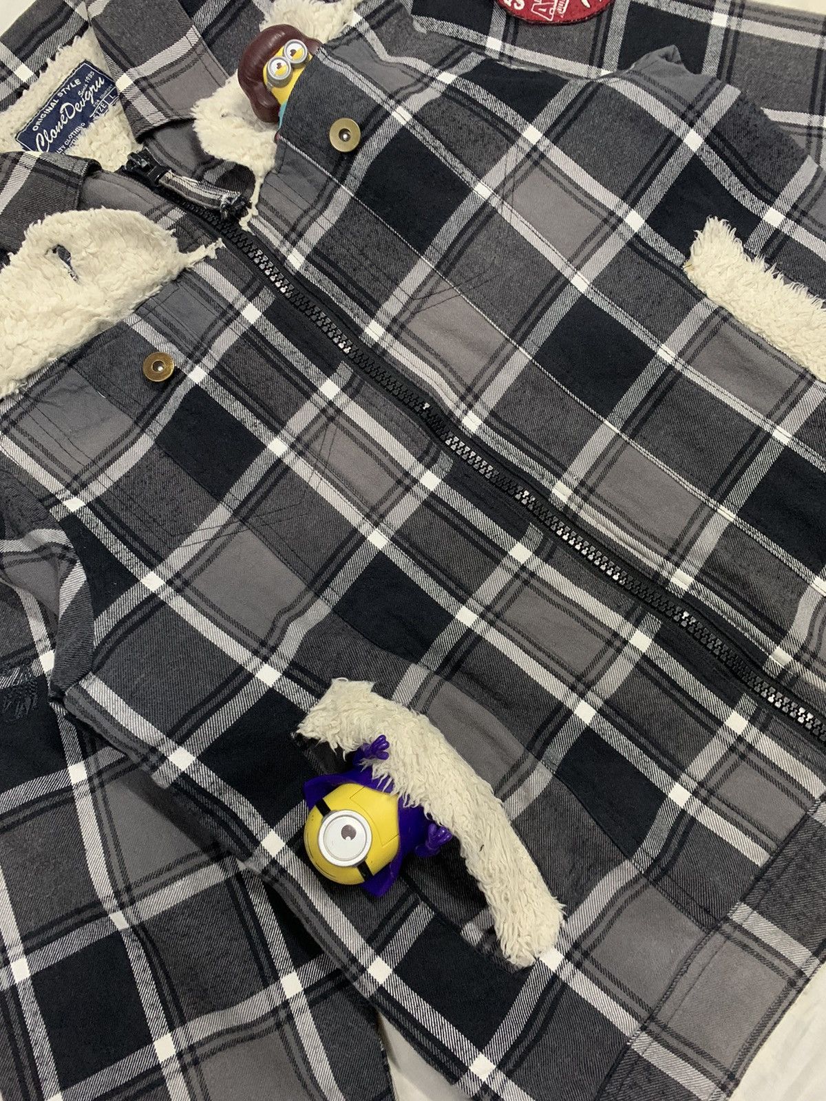 Japanese Brand Japanese Clone Devgru Plaid Multipockets Sherpa Lined Jacket Size US M / EU 48-50 / 2 - 9 Thumbnail
