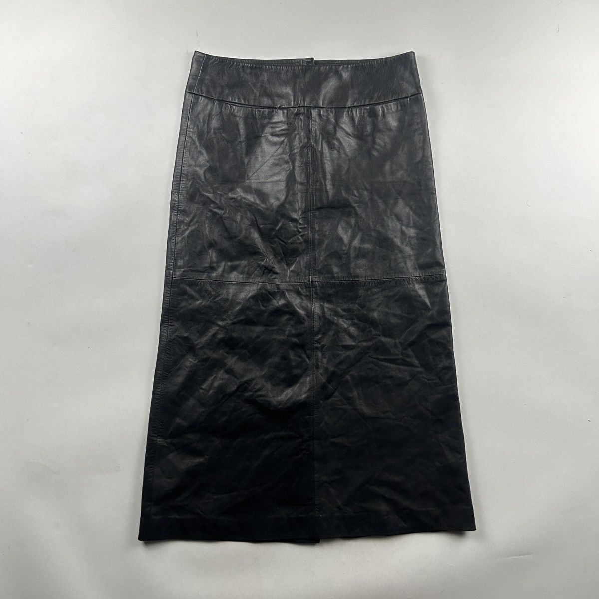Issey Miyake Leather Maxi Skirt