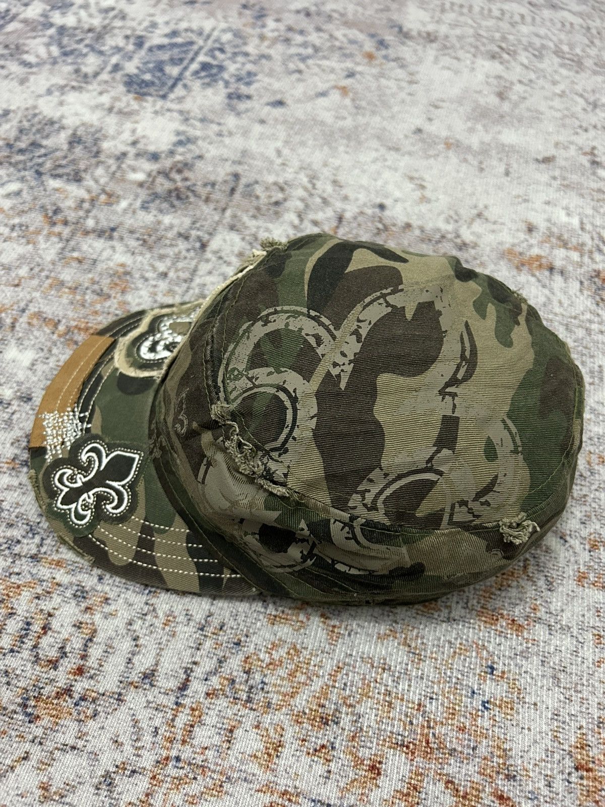 If Six Was Nine Rainbow Cross Camo Swarovski Patrol Caps Size ONE SIZE - 5 Thumbnail