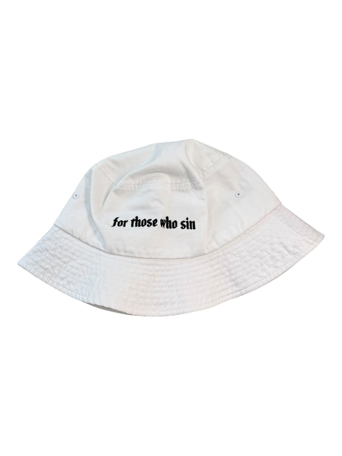 For Those Who Sin ftws full logo white bucket hat Size ONE SIZE - 1 Thumbnail