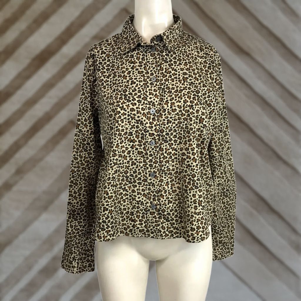 J.Crew J Crew Leopard Print Button Down Shirt Long Sleeve Women Size M Size M / US 6-8 / IT 42-44 - 1 Thumbnail