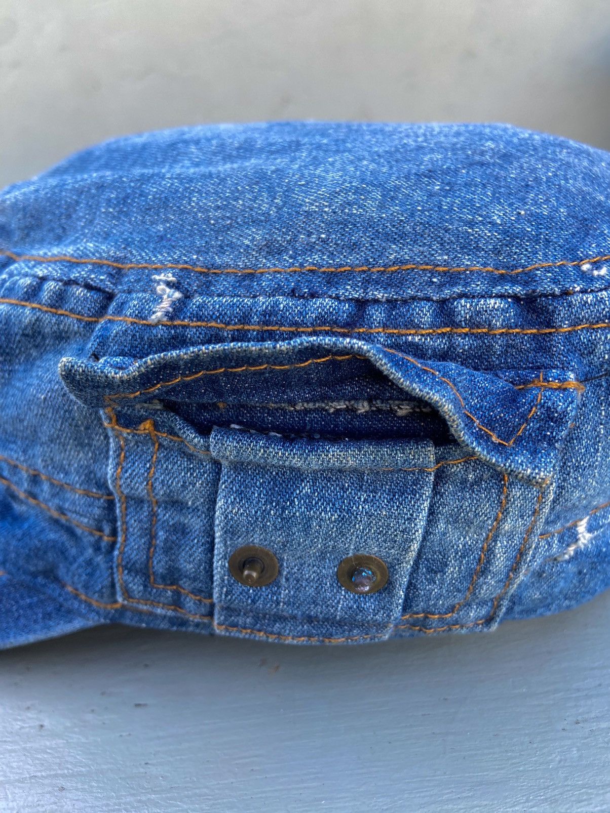 If Six Was Nine 2000s Made ob me pocket denim patrol hat Size ONE SIZE - 6 Thumbnail