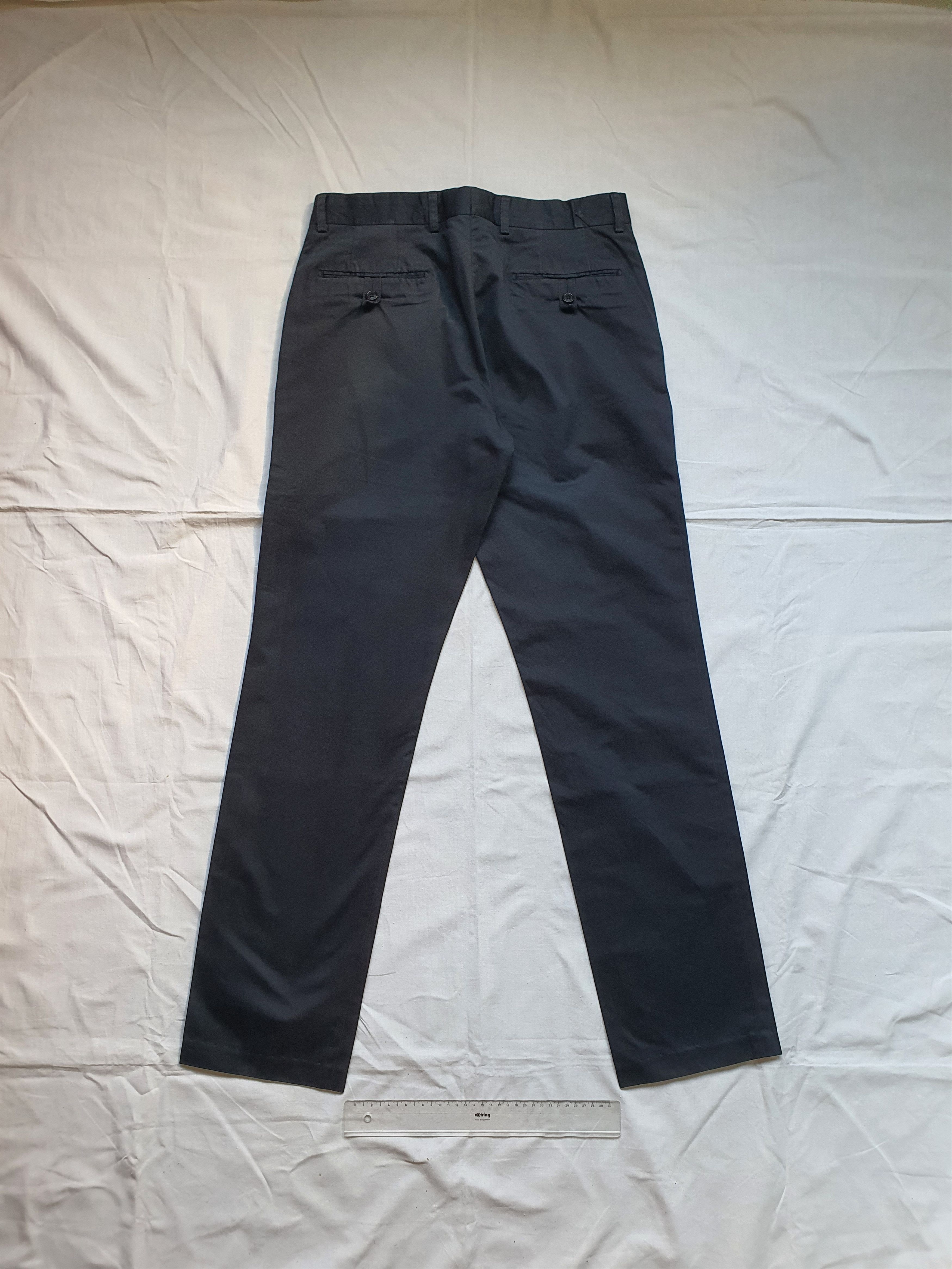 Karl Lagerfeld Smart Dress Trousers Pants - Navy, Cotton - Sz EU 48, W32 Size 38R - 2 Thumbnail