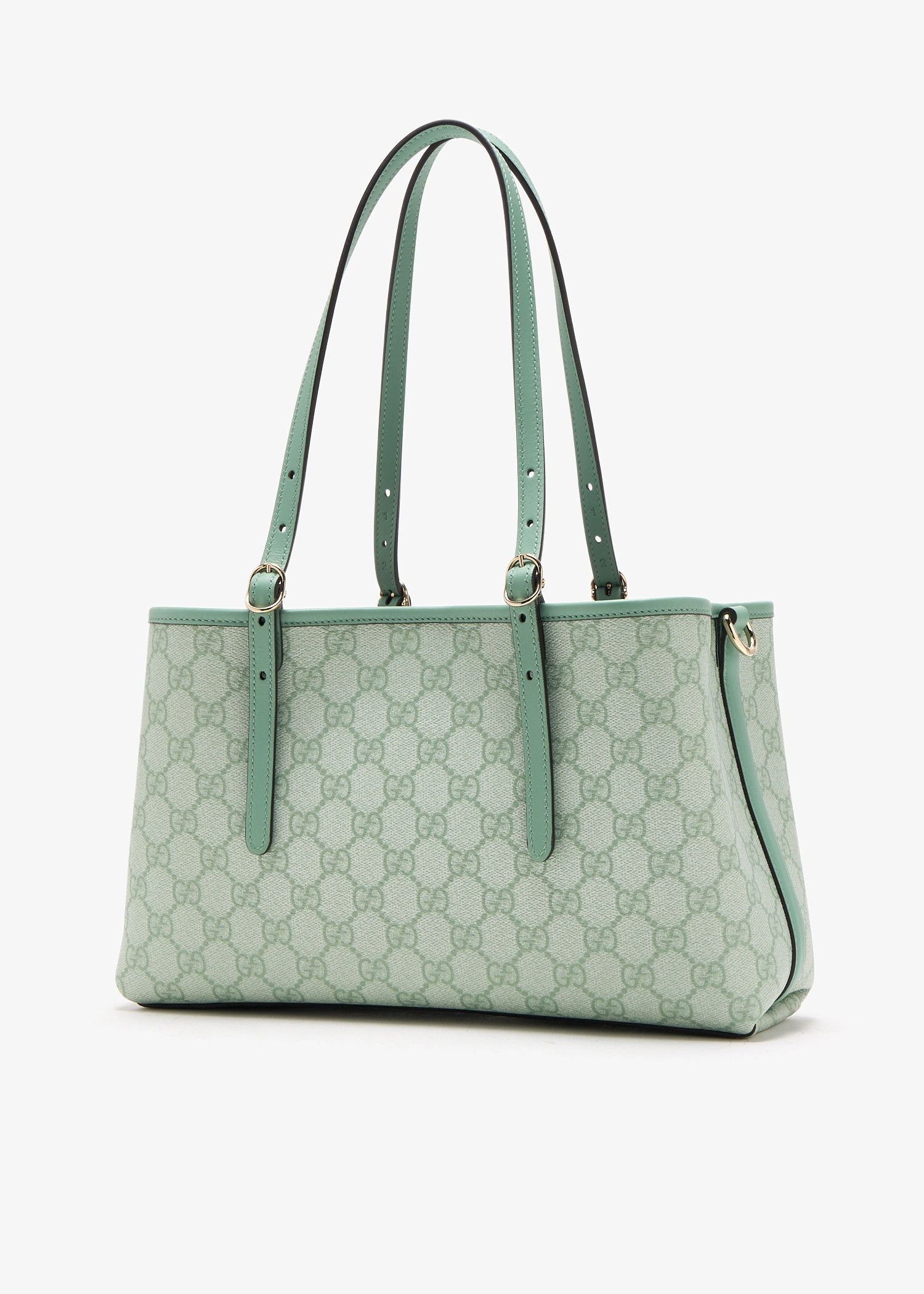 Gucci o1la5ras0526 Size: OS / GG Emblem Medium Tote Bag in Green Size ONE SIZE - 3 Thumbnail