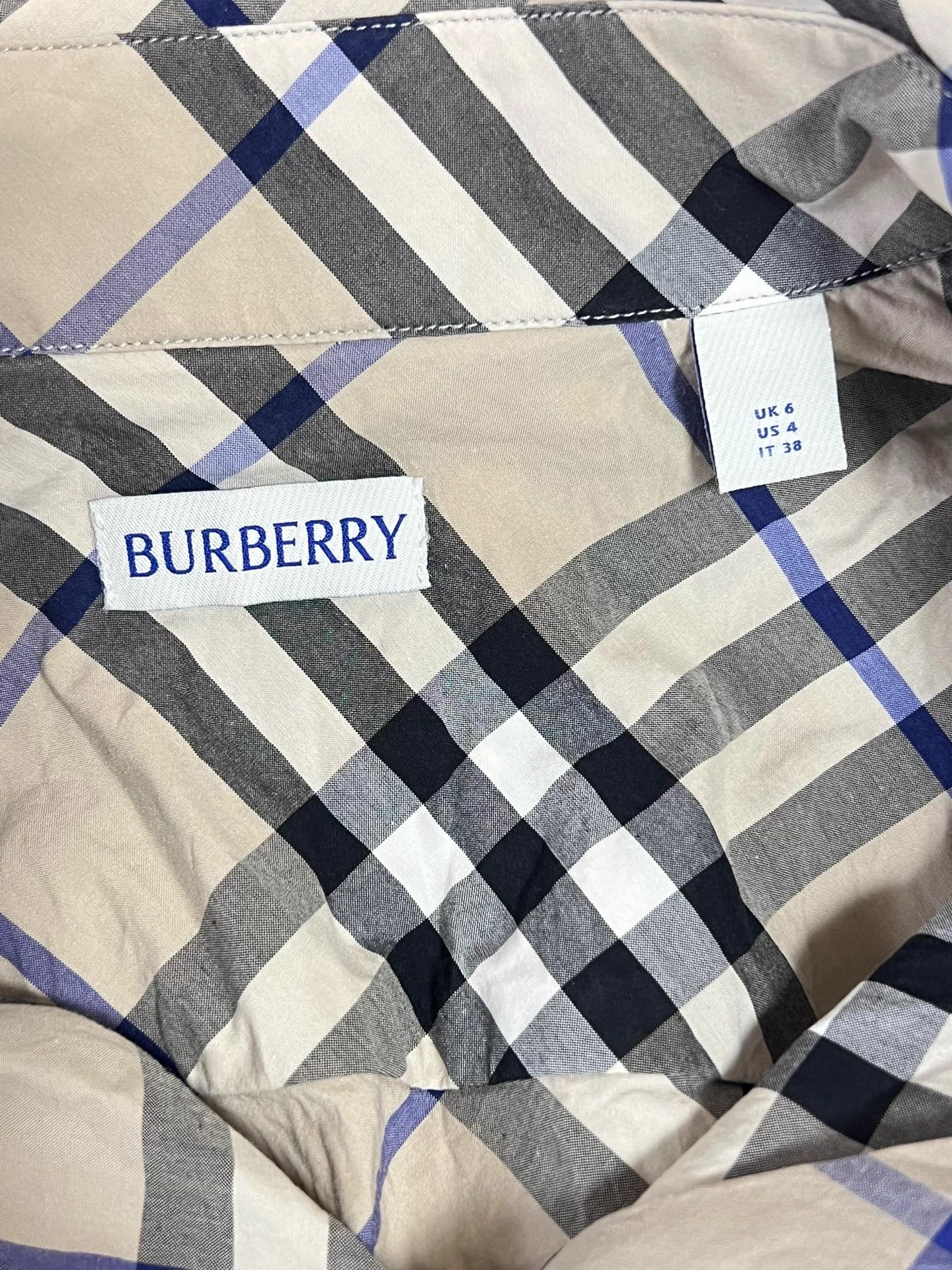 Burberry Burberry Check Long Sleeve Shirt Women's UK6 Size XS / US 0-2 / IT 36-38 - 5 Thumbnail