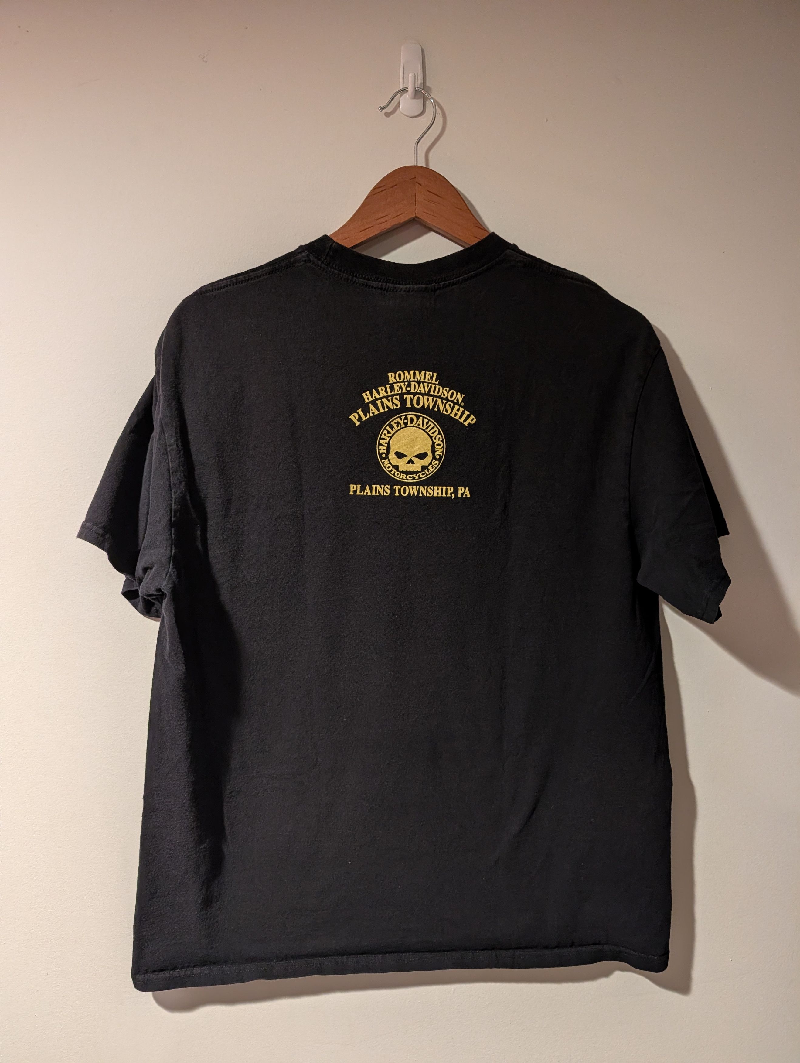 Harley Davidson Vintage Harley Davidson Rommel PA Mechanic Skull T Shirt Size US L / EU 52-54 / 3 - 9 Thumbnail