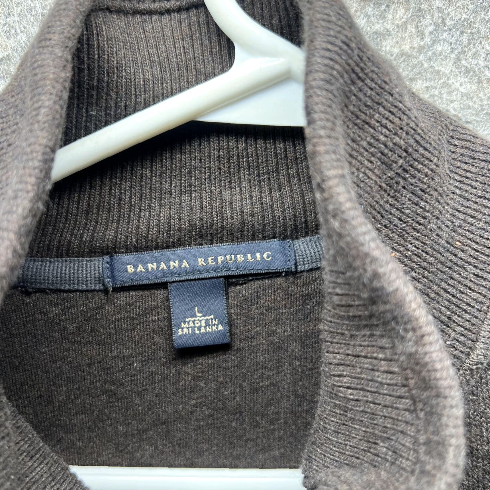 Banana Republic VINTAGE? No. Banana Republic Jacket Mens Large Brown Full Zip Track Mock Neck Cotton Striped - not allowed to add N/A. Size US L / EU 52-54 / 3 - 7 Thumbnail