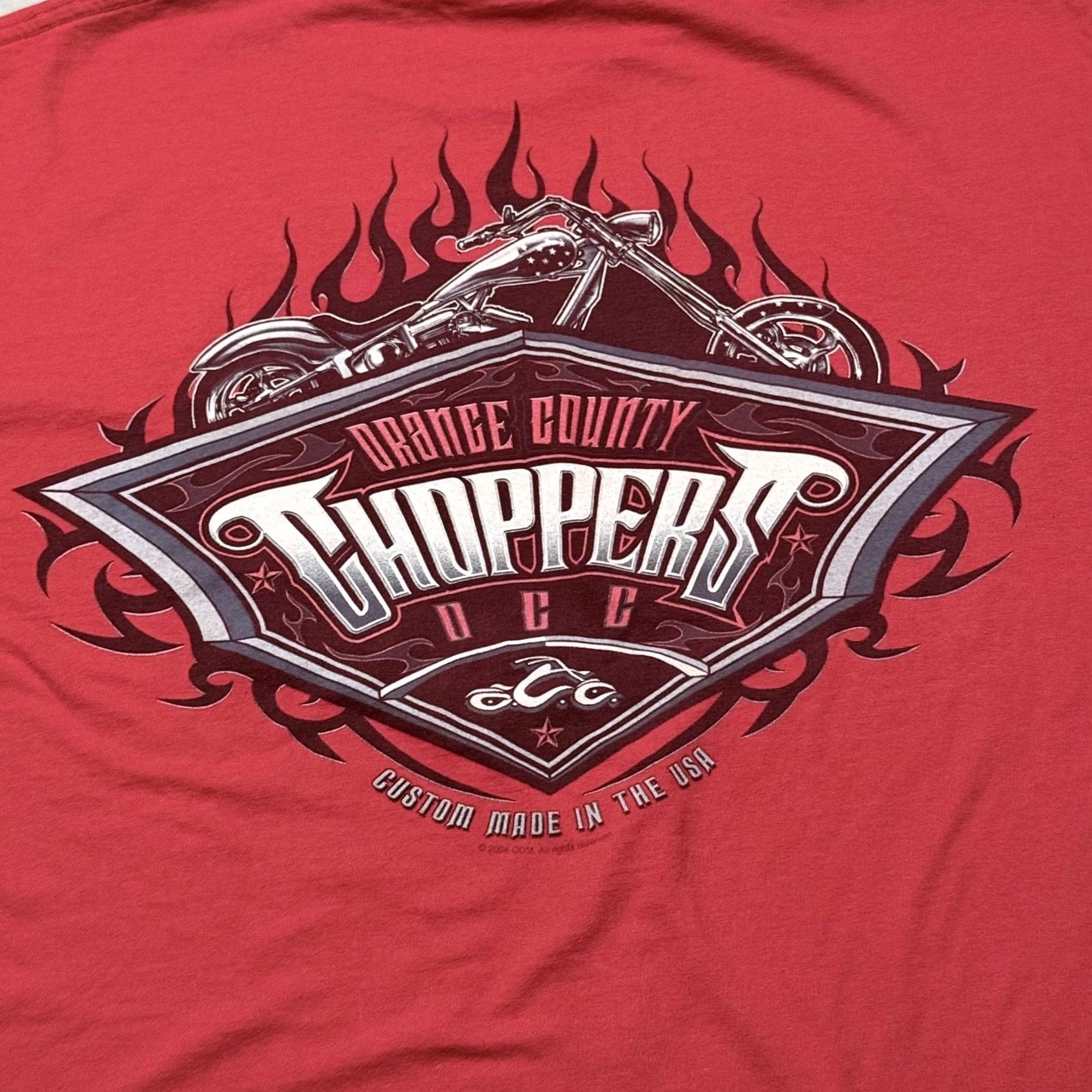 FRED VINTAGE OCC Orange County Choppers T-Shirt Men Red Graphic Short Sleeve XL Size US XL / EU 56 / 4 - 5 Thumbnail
