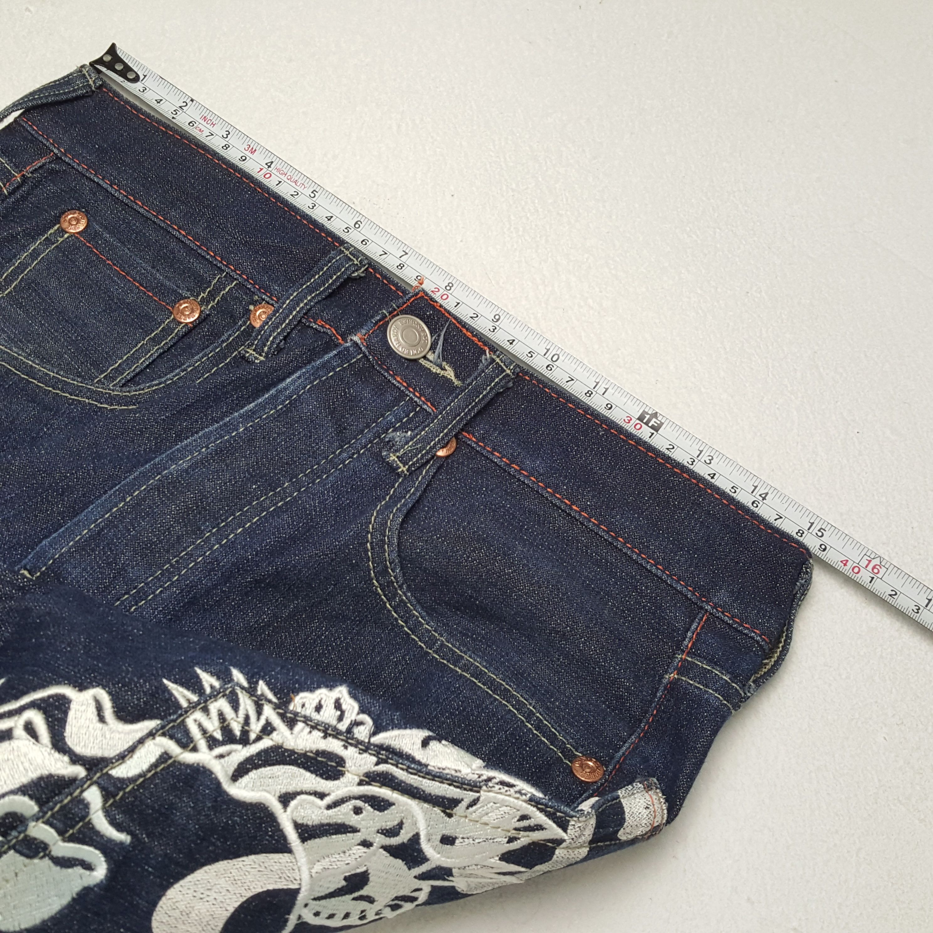 Christian Audigier × Ed Hardy Vintage ED HARDY Streewear Skateboard Style Jeans Size US 30 / EU 46 - 7 Thumbnail
