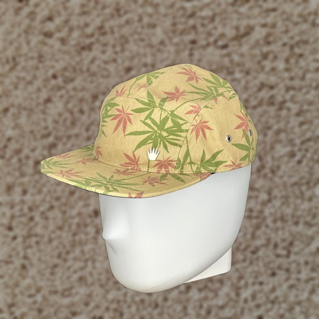 IDEA No Bad Ideas Hat Cap Strap Back Adult Beige Panel Marijuana Leaf Stash Pocket A Size ONE SIZE - 1 Thumbnail