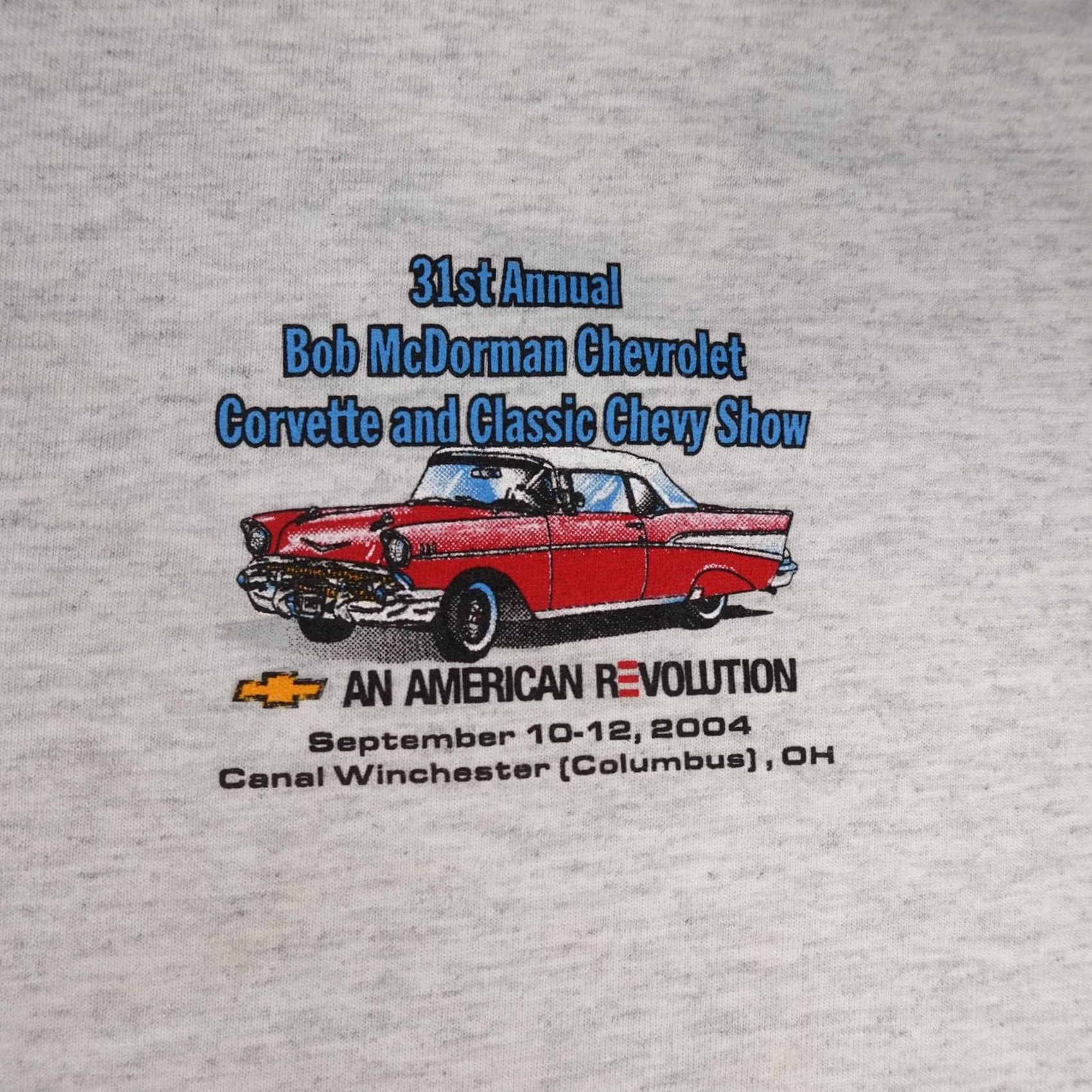 Gildan VINTAGE Chevrolet Corvette Shirt Mens 2XL Gray Graphic Bob McDorman 2004 Show Size US XXL / EU 58 / 5 - 4 Thumbnail