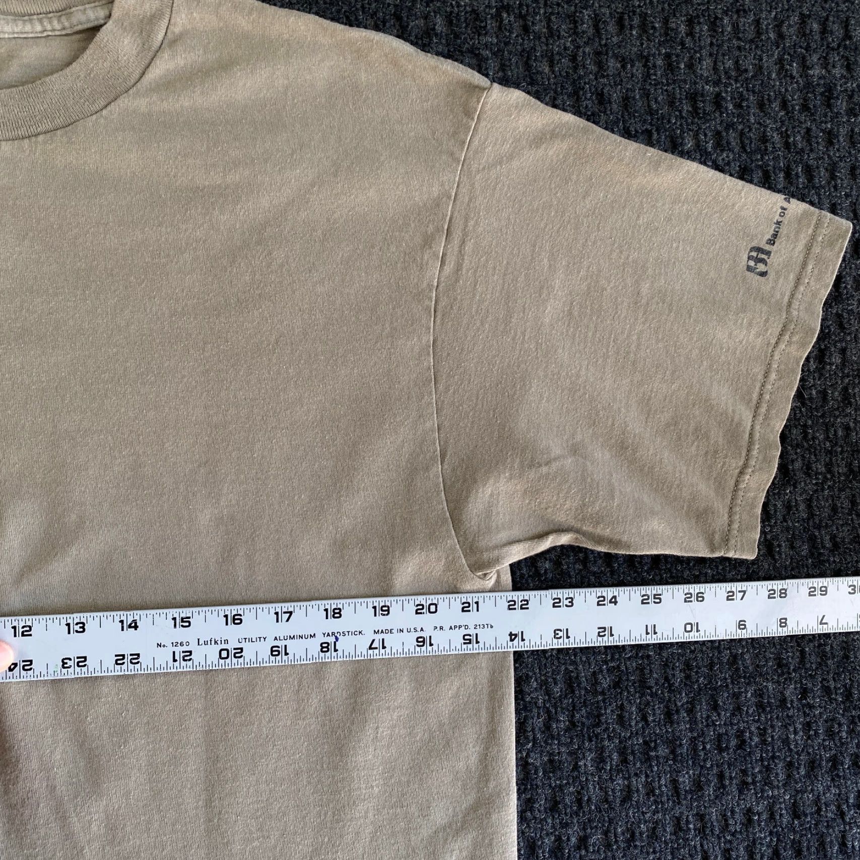 Tultex VINTAGE TULTEX Shirt XL Unisex Adults 90s 00s Bank Of America Graphic Print Green Short Sleeve Crew Neck Size US XL / EU 56 / 4 - 6 Thumbnail