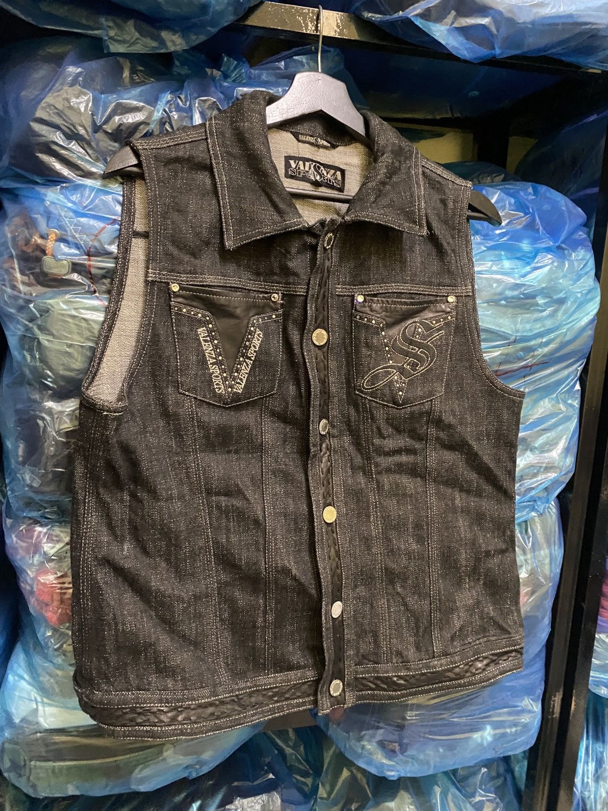 Other VINTAGE VALENZA SPORTS DENIM VEST JACKET Size US S / EU 44-46 / 1 - 3 Thumbnail
