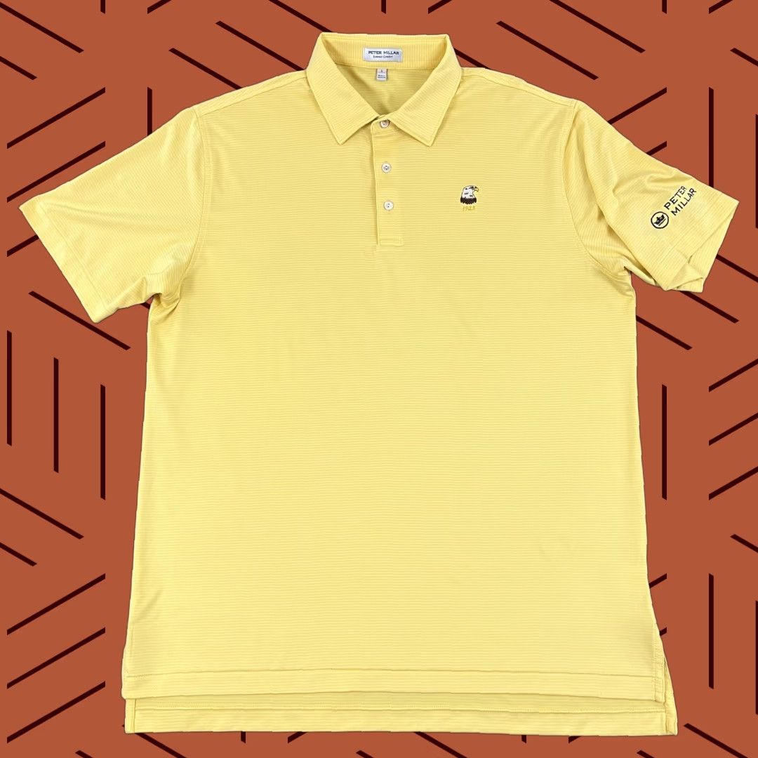 Peter Millar Peter Millar Shirt Mens Large Yellow Rehoboth Beach CC Eagle Golf Preppy Size US L / EU 52-54 / 3 - 1 Thumbnail
