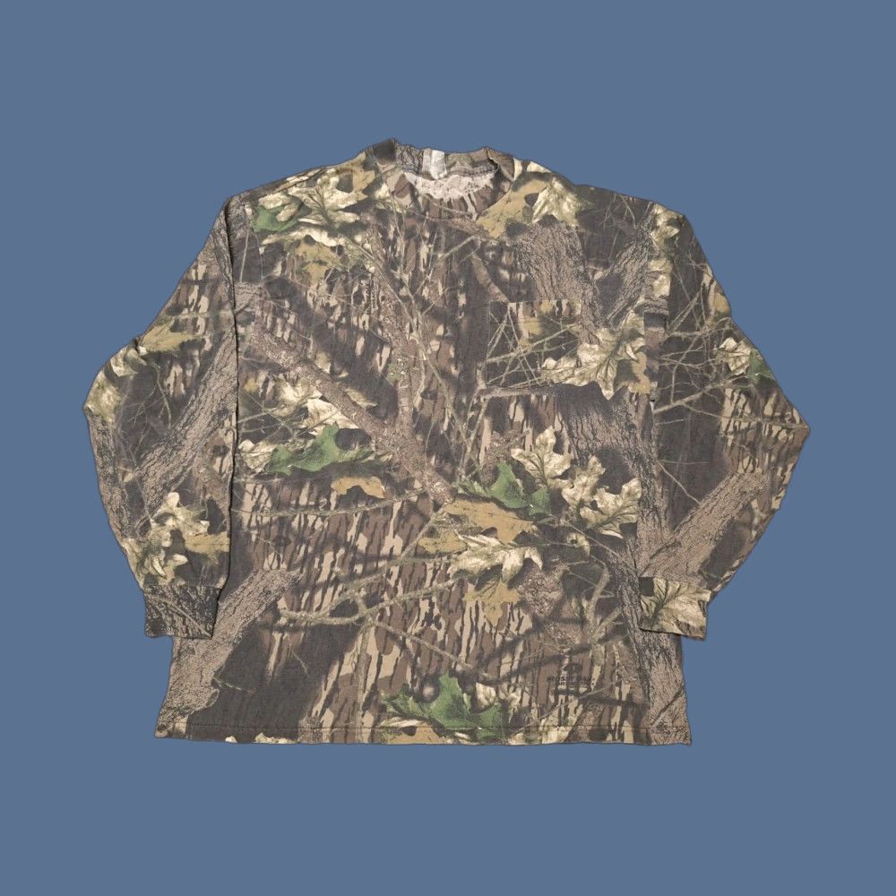 Jerzees VINTAGE Jerzees Shirt Mens L Camouflage Realtree Outdoors Hunting Long Sleeve Shirt Size US L / EU 52-54 / 3 - 1 Thumbnail