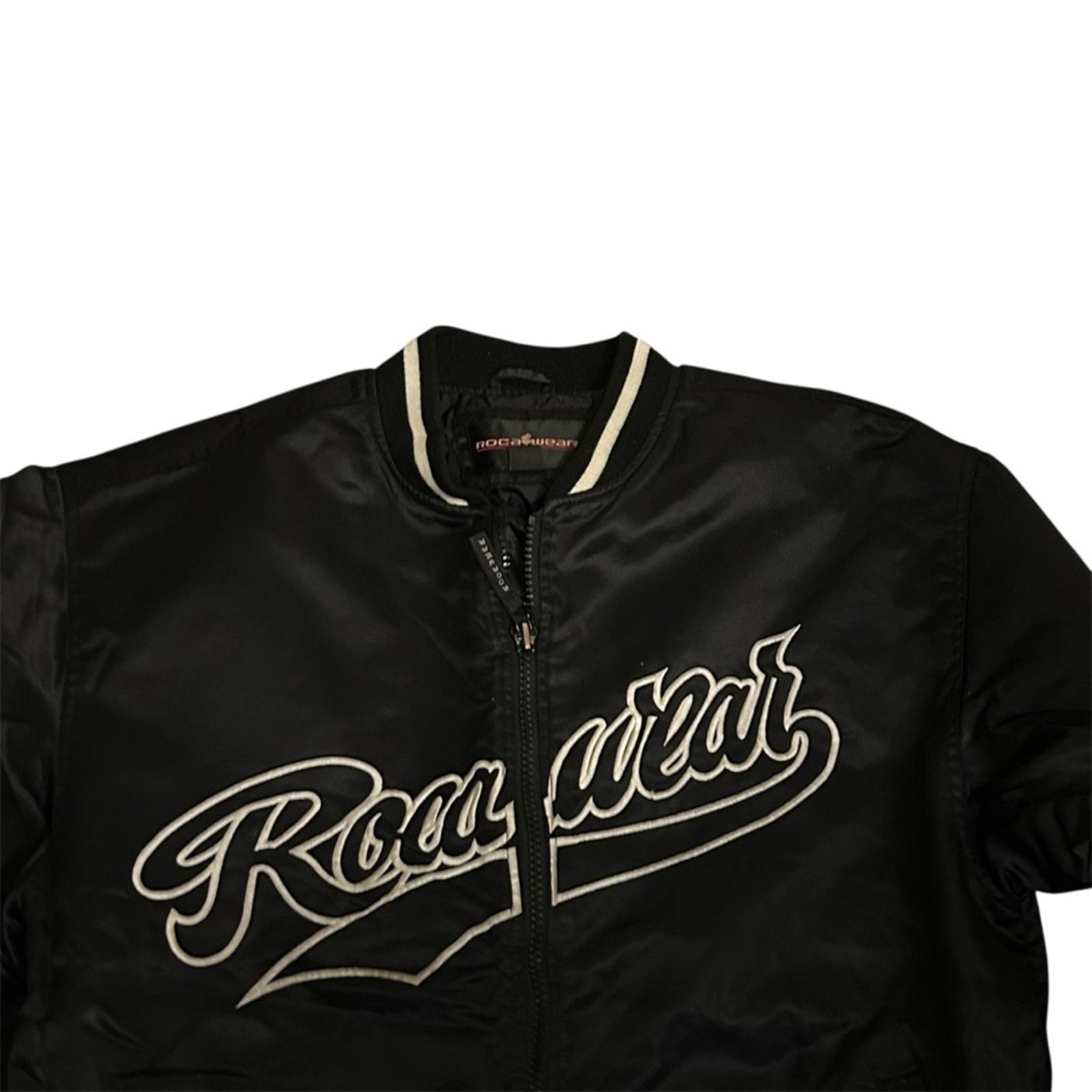 Rocawear Y2K Vintage RocaWear Logo Spell Out Varsity SBomber Jacket Size US M / EU 48-50 / 2 - 8 Thumbnail