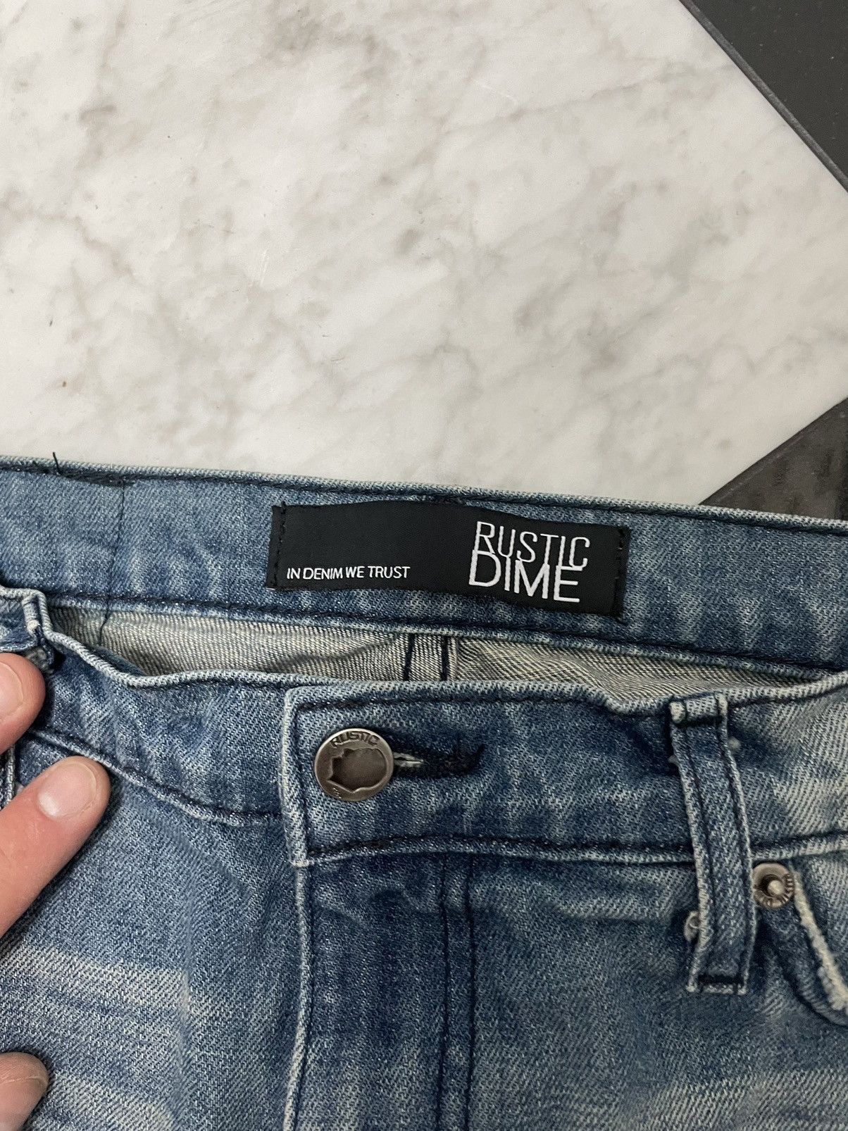 Rustic Dime 🔥 Rustic Dine Ripped jeans taper fit Size US 32 / EU 48 - 2 Thumbnail