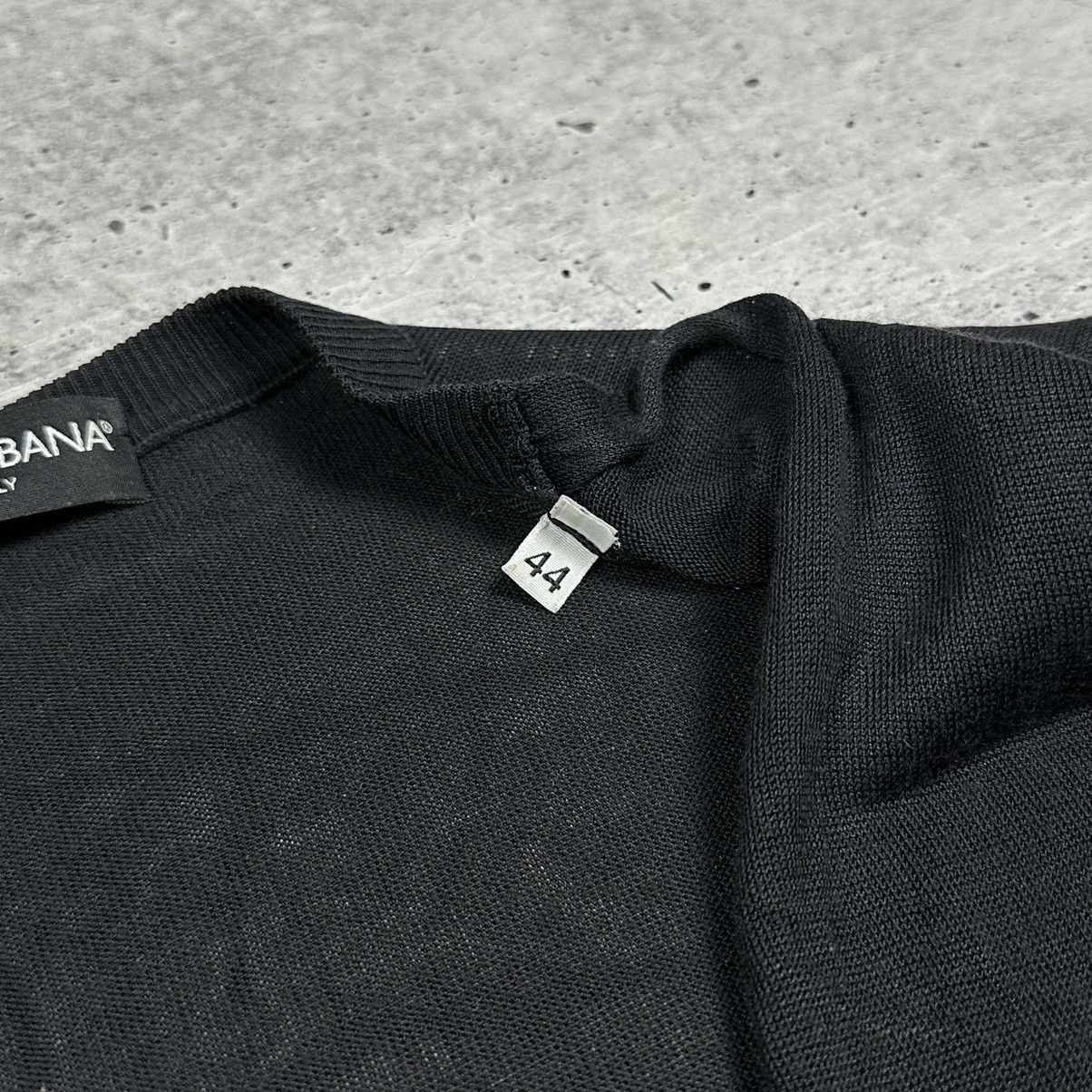 Dolce & Gabbana DOLCE GABBANA Black Button-Up V-neck Cardigan Size M / US 6-8 / IT 42-44 - 7 Thumbnail