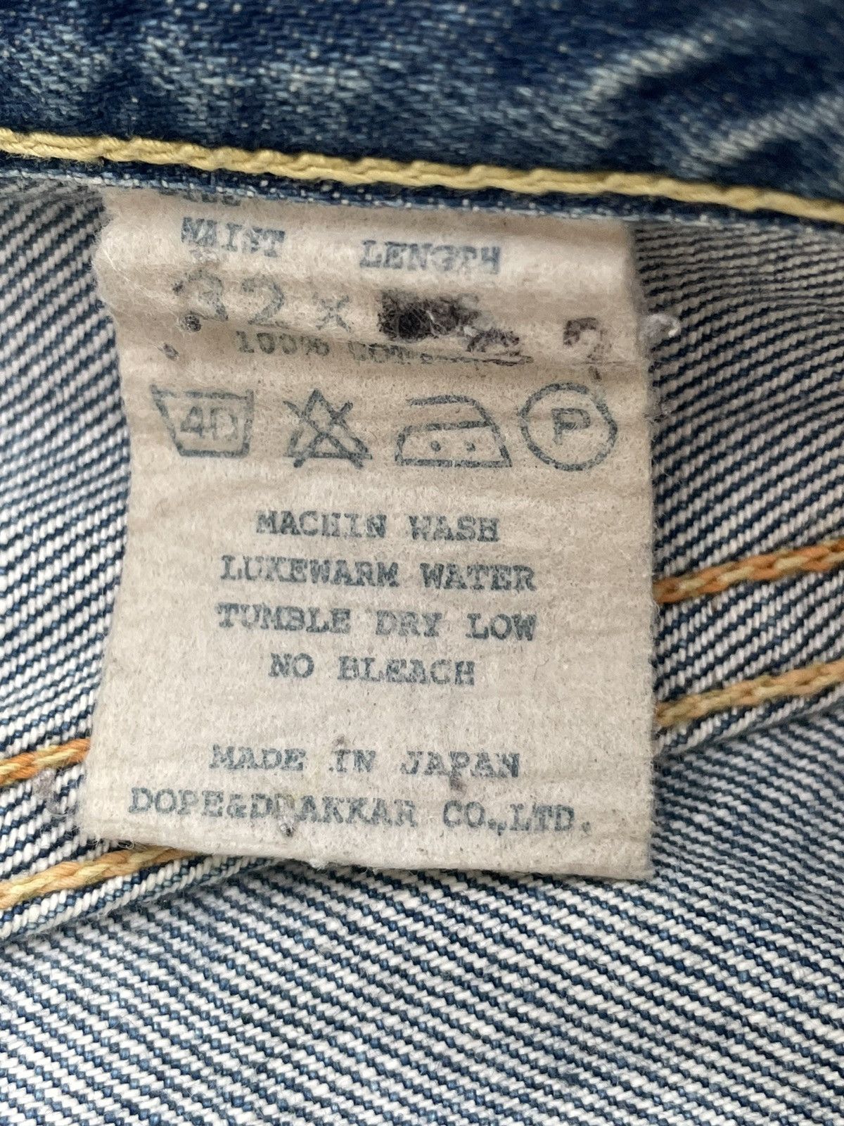 Japanese Brand Vintage Selvedge DopeDrakker Denim Size US 32 / EU 48 - 20 Thumbnail