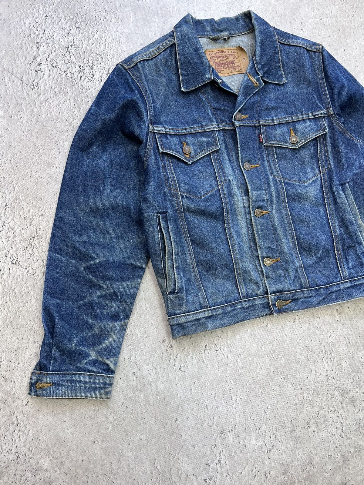 Levi's × Vintage Vintage 80's Levi's Trucker Jacket Lot 70507 USA Button 523 Size US M / EU 48-50 / 2 - 2 Thumbnail