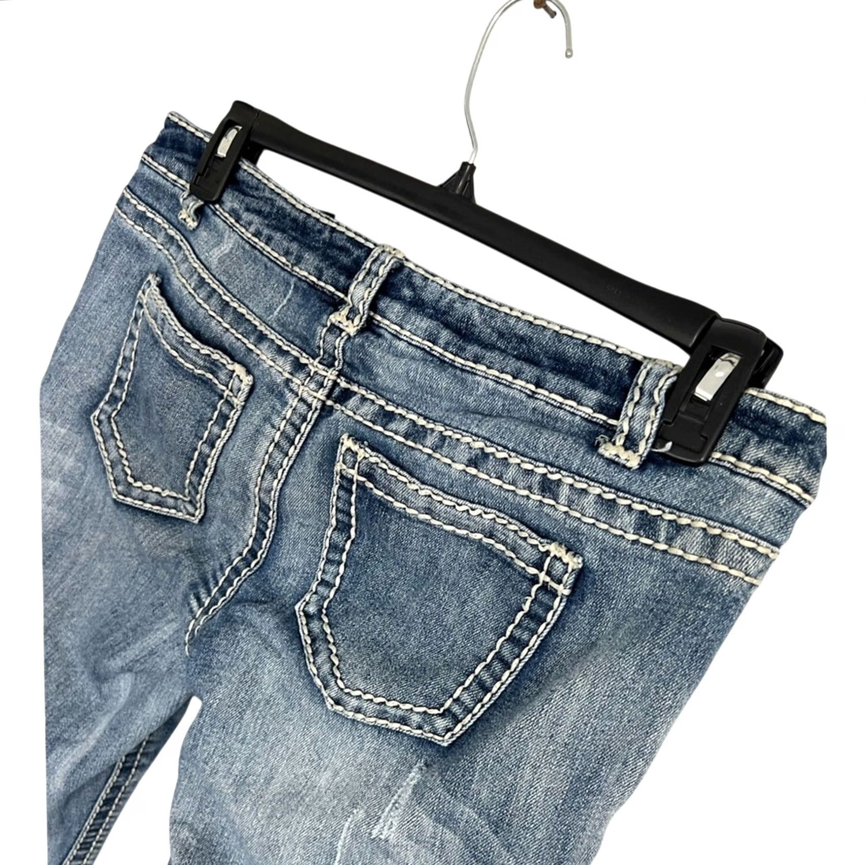 Vintage Vanilla Star Womens Mom Jeans High Rise Straight Leg Sz 11-30 Blue Jeans Women 11 Regular Womens Jeans Size 32" / US 10 / IT 46 - 3 Thumbnail