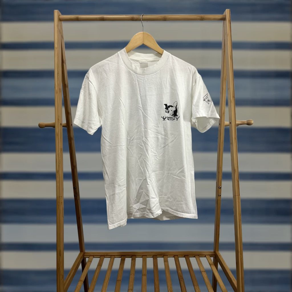 Vintage VTG Greenville ECU Halloween Frat Greek T-Shirt L Mens White Short Sleeve Vintage ECU Costume Witch Mojo 90s Boys Girls Size US L / EU 52-54 / 3 - 1 Thumbnail