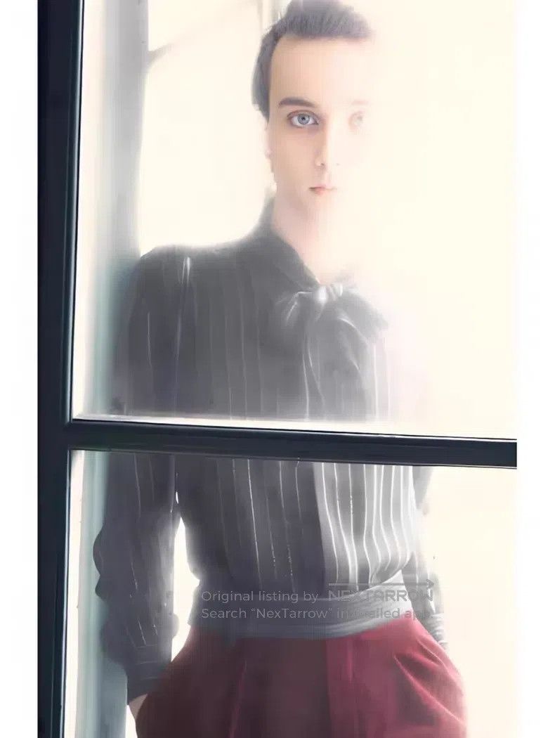 Saint Laurent Paris Saint Laurent Paris Semi-Transparent Silk Bow Collar Shirt Size XS / US 0-2 / IT 36-38 - 6 Thumbnail