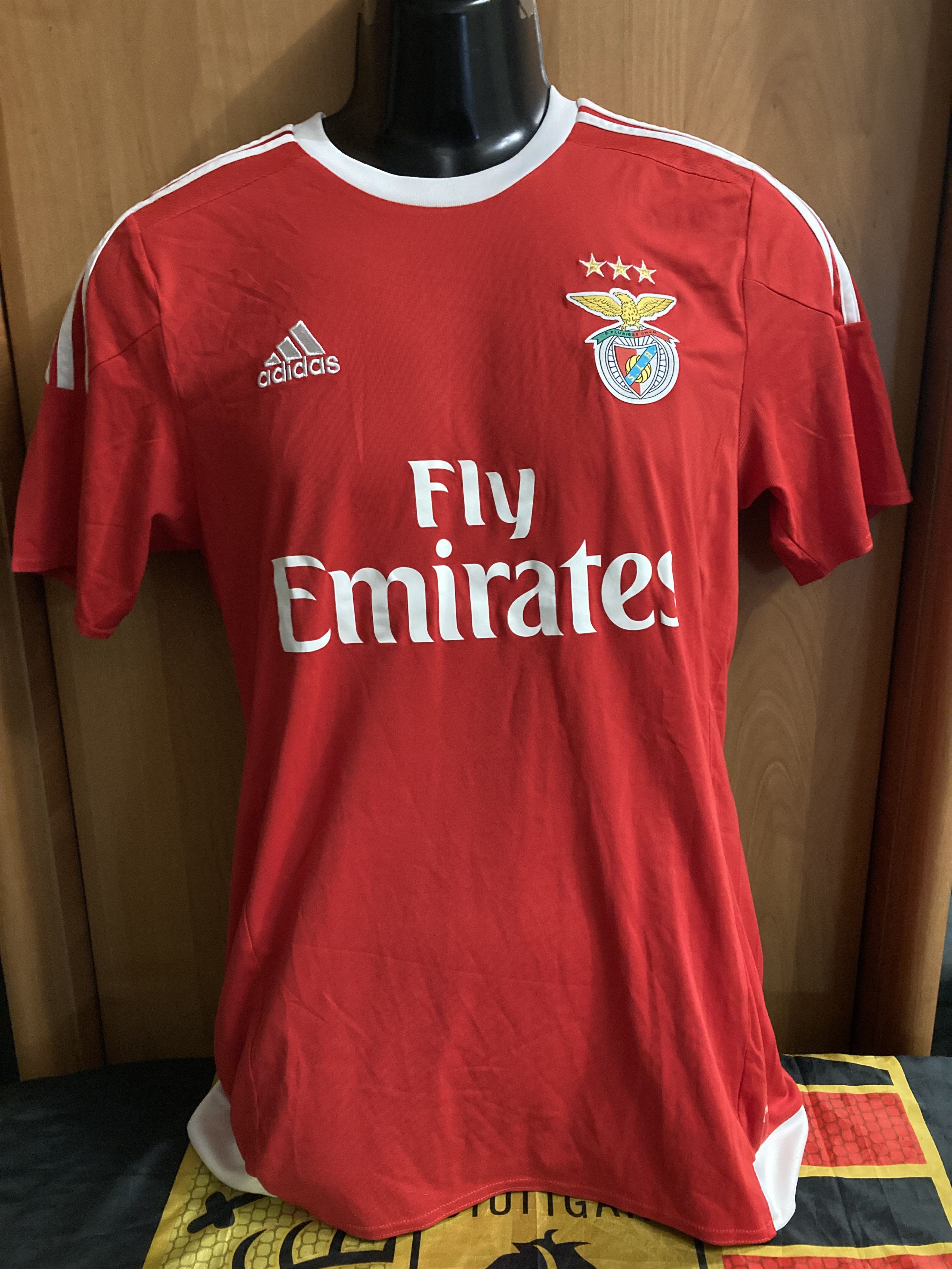 Adidas Adidas Benfica 15/16 Home Jersey - White/Red Size US S / EU 44-46 / 1 - 1 Thumbnail